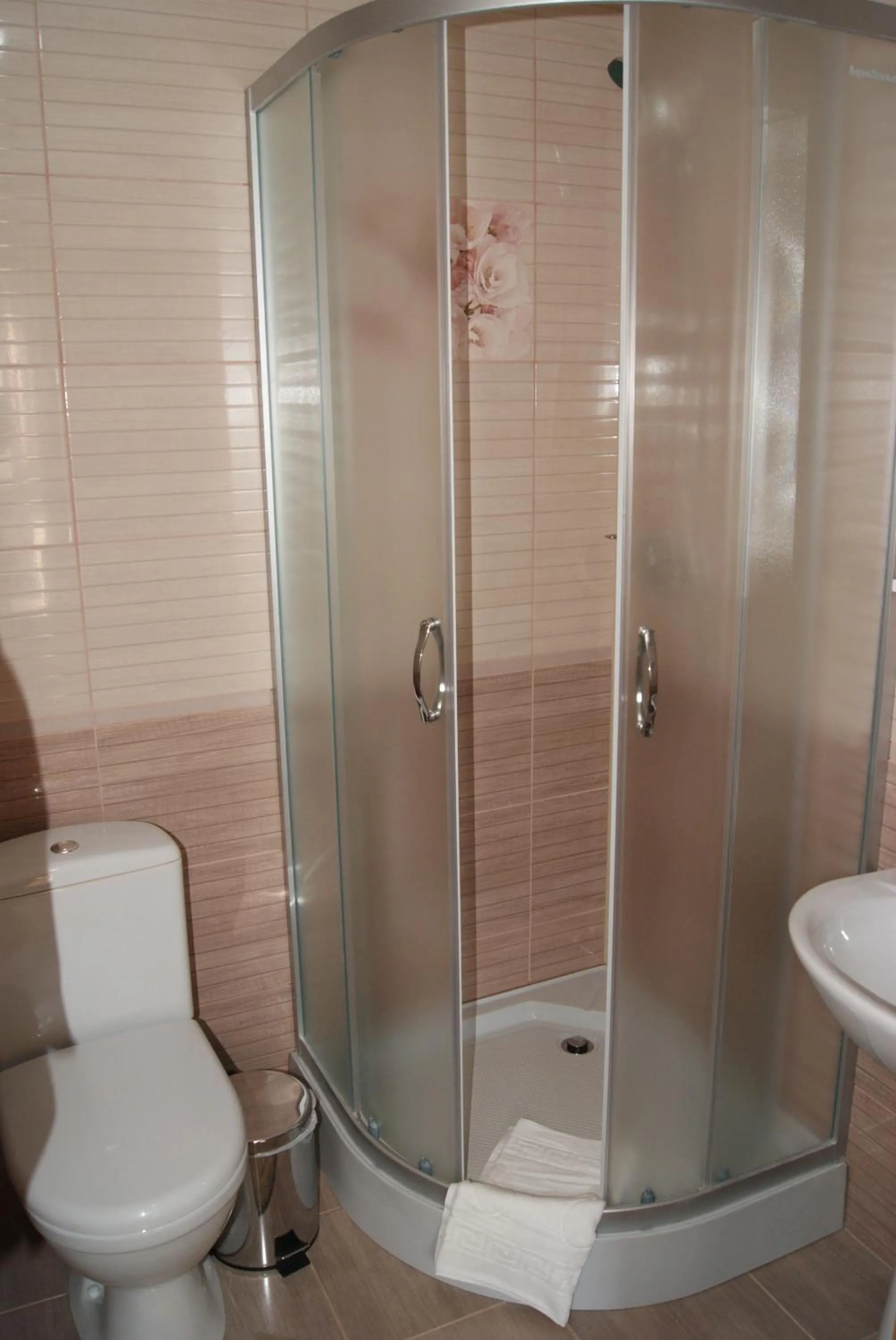 Shower in Hotel Dykyi Med