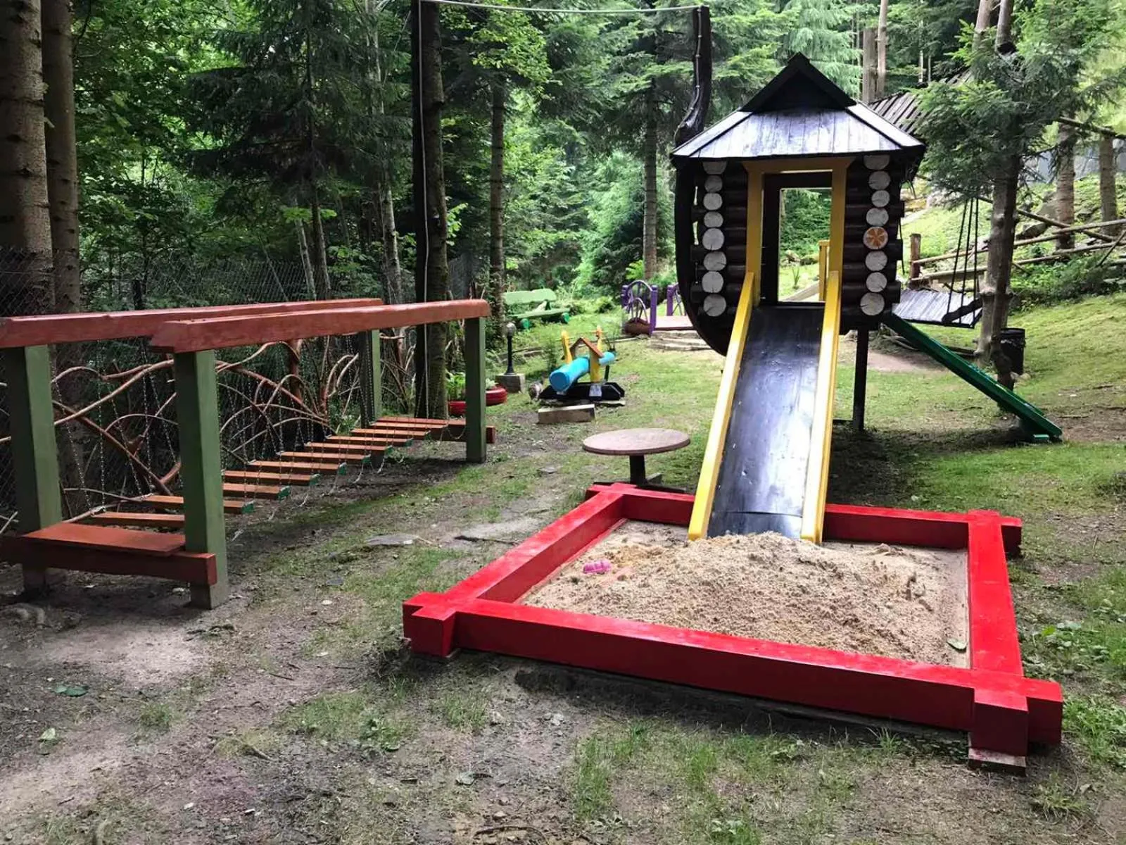 Children play ground in Hotel Dykyi Med