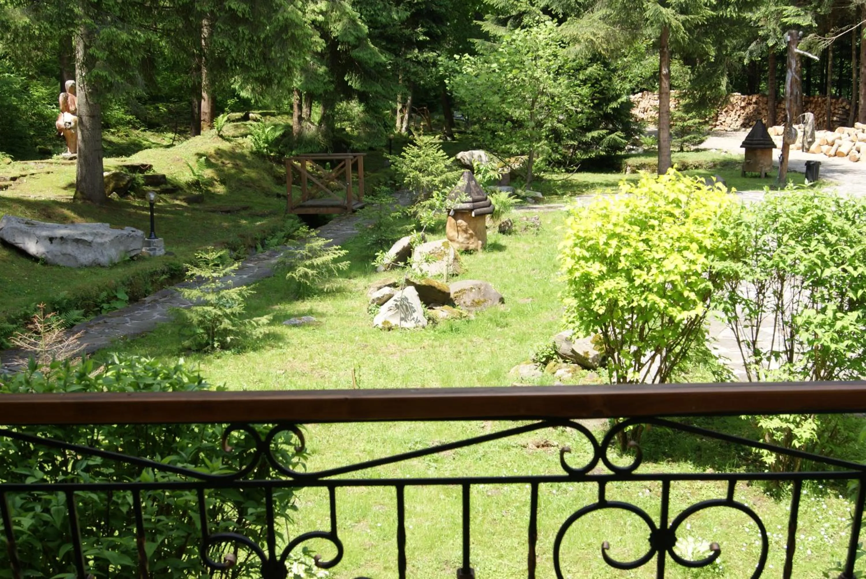 Balcony/Terrace in Hotel Dykyi Med