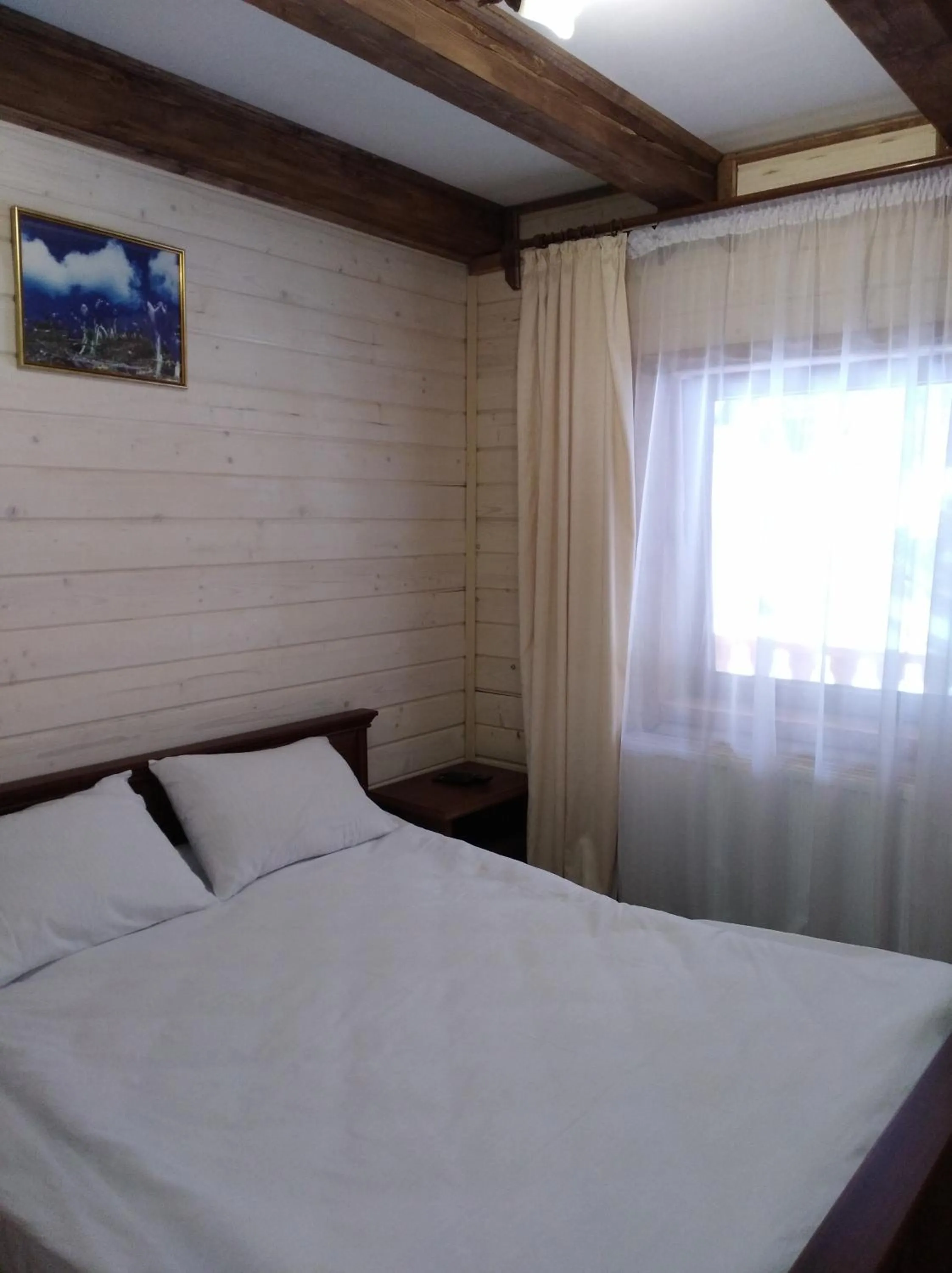 Bed in Hotel Dykyi Med