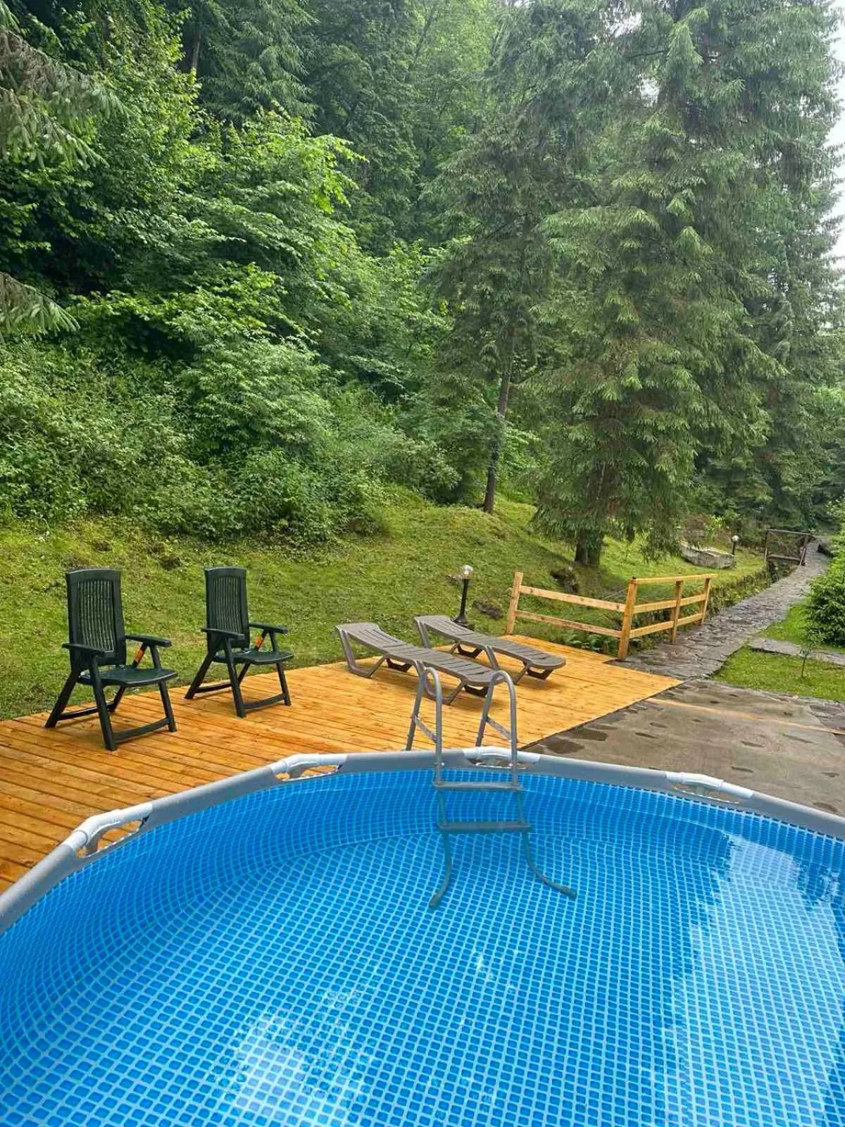 Swimming pool in Hotel Dykyi Med