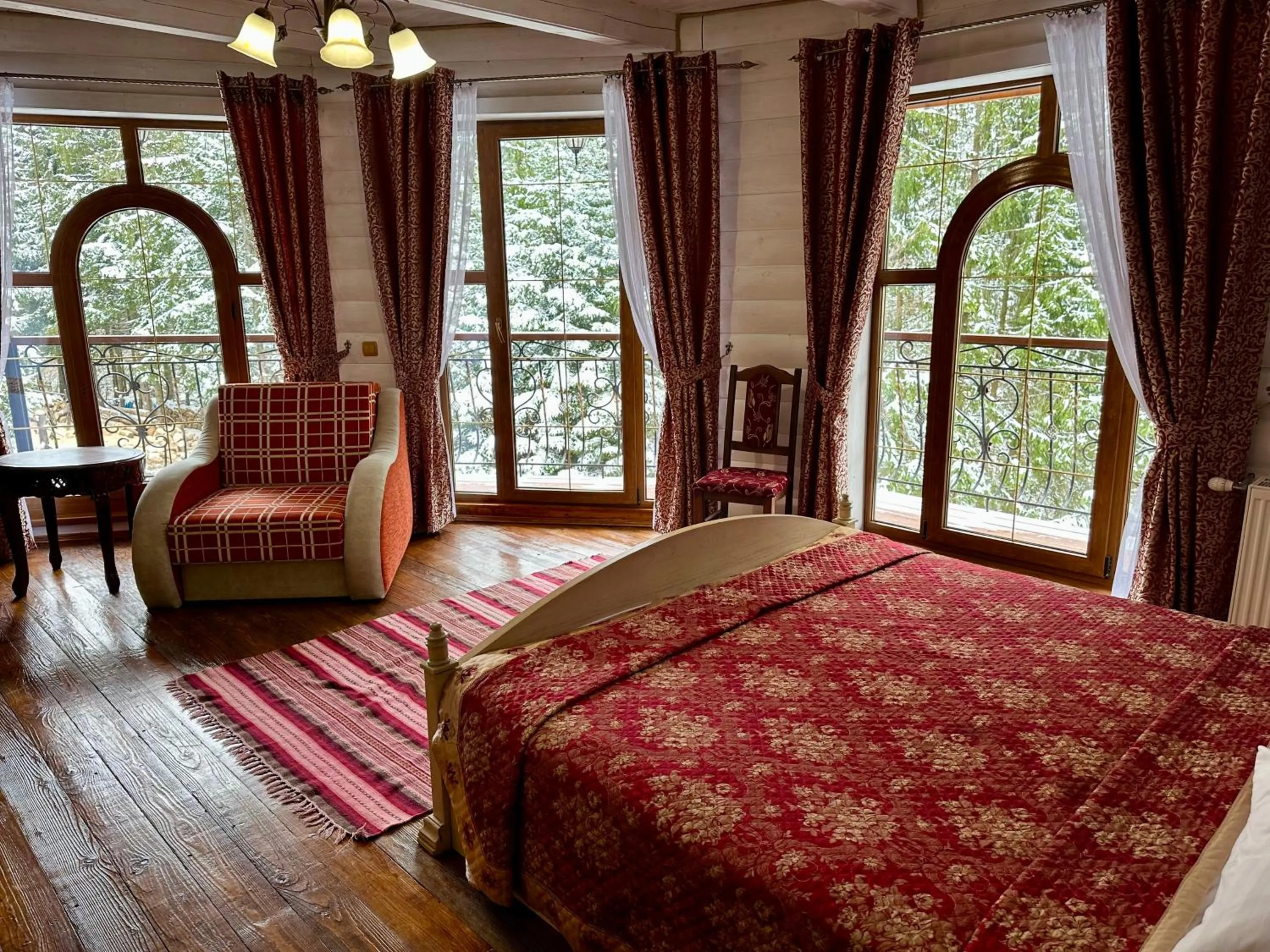Photo of the whole room, Bed in Hotel Dykyi Med