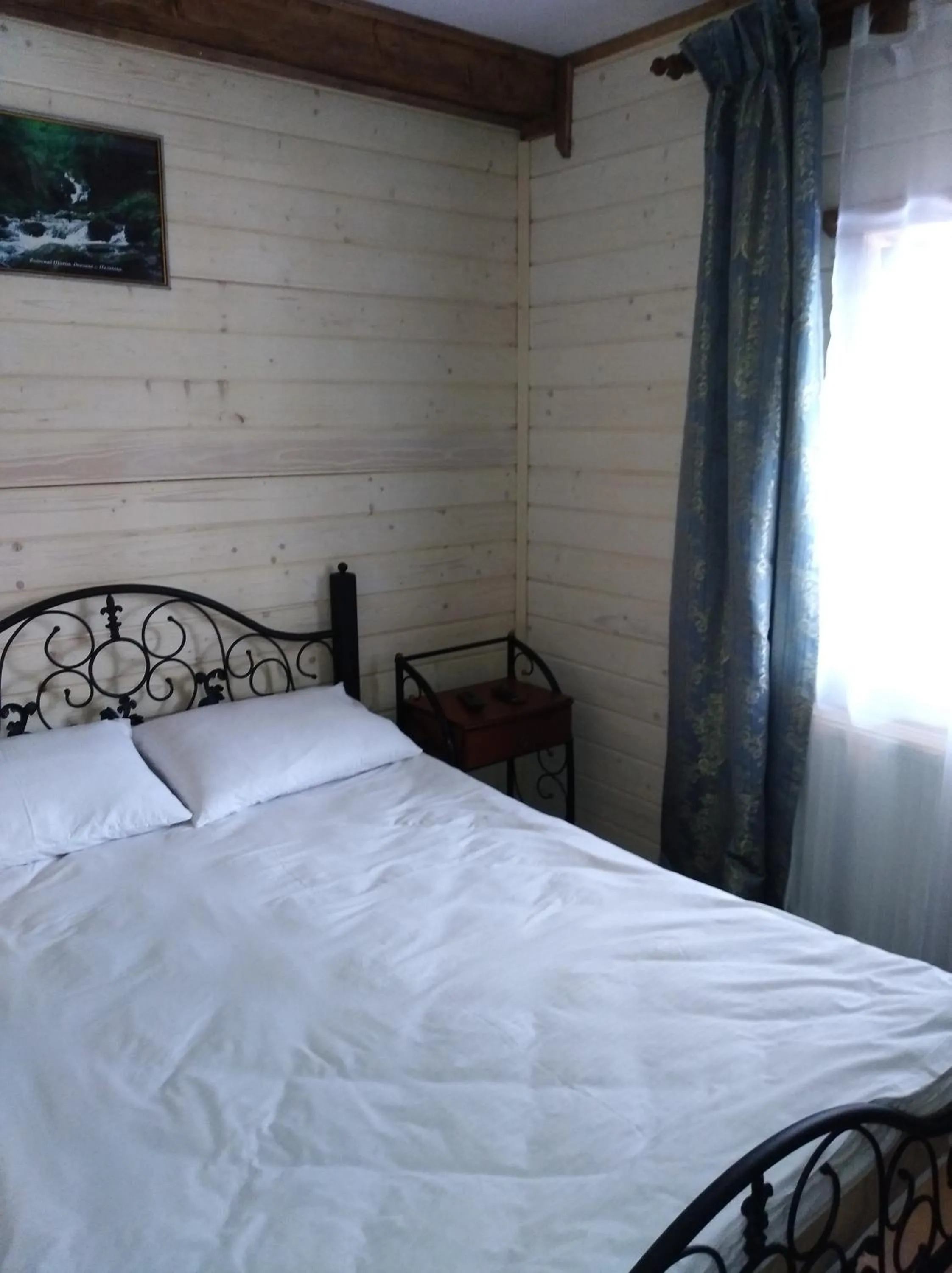 Bed in Hotel Dykyi Med