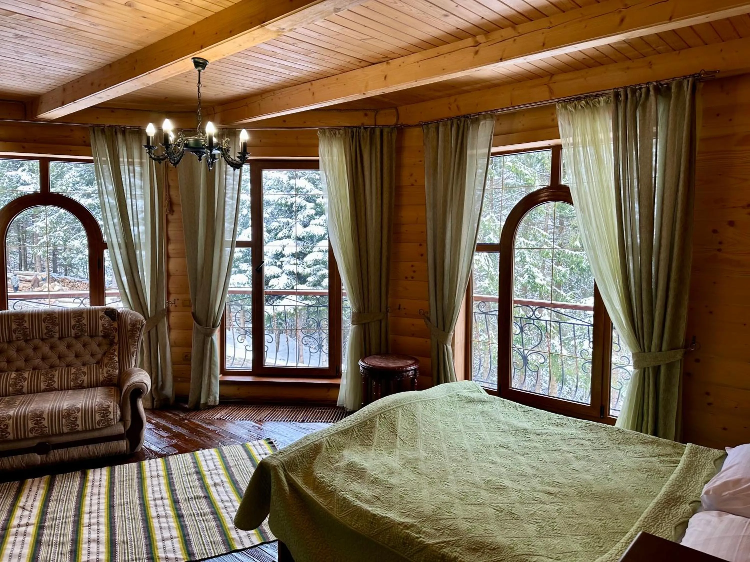 Photo of the whole room, Bed in Hotel Dykyi Med