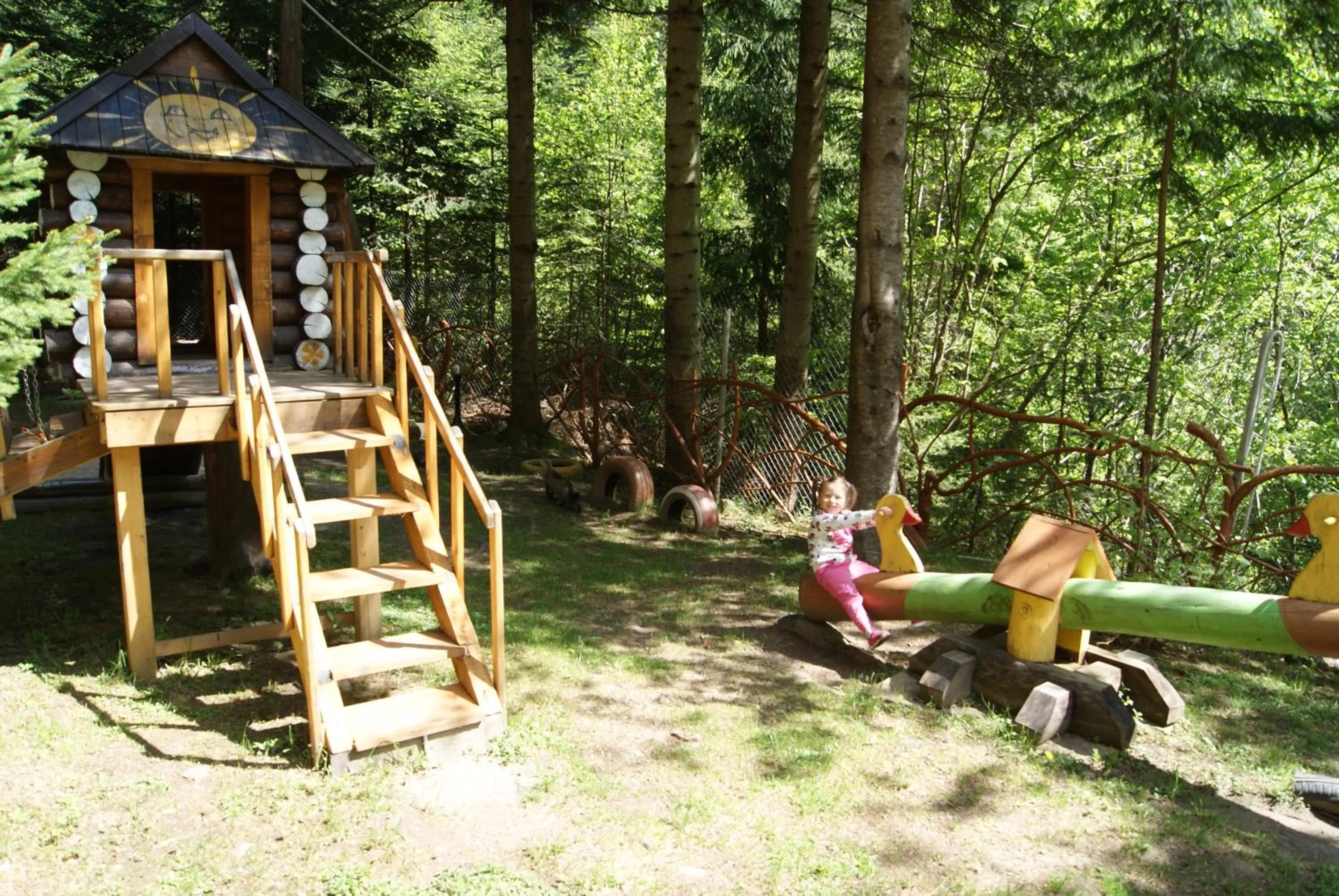 Children play ground in Hotel Dykyi Med