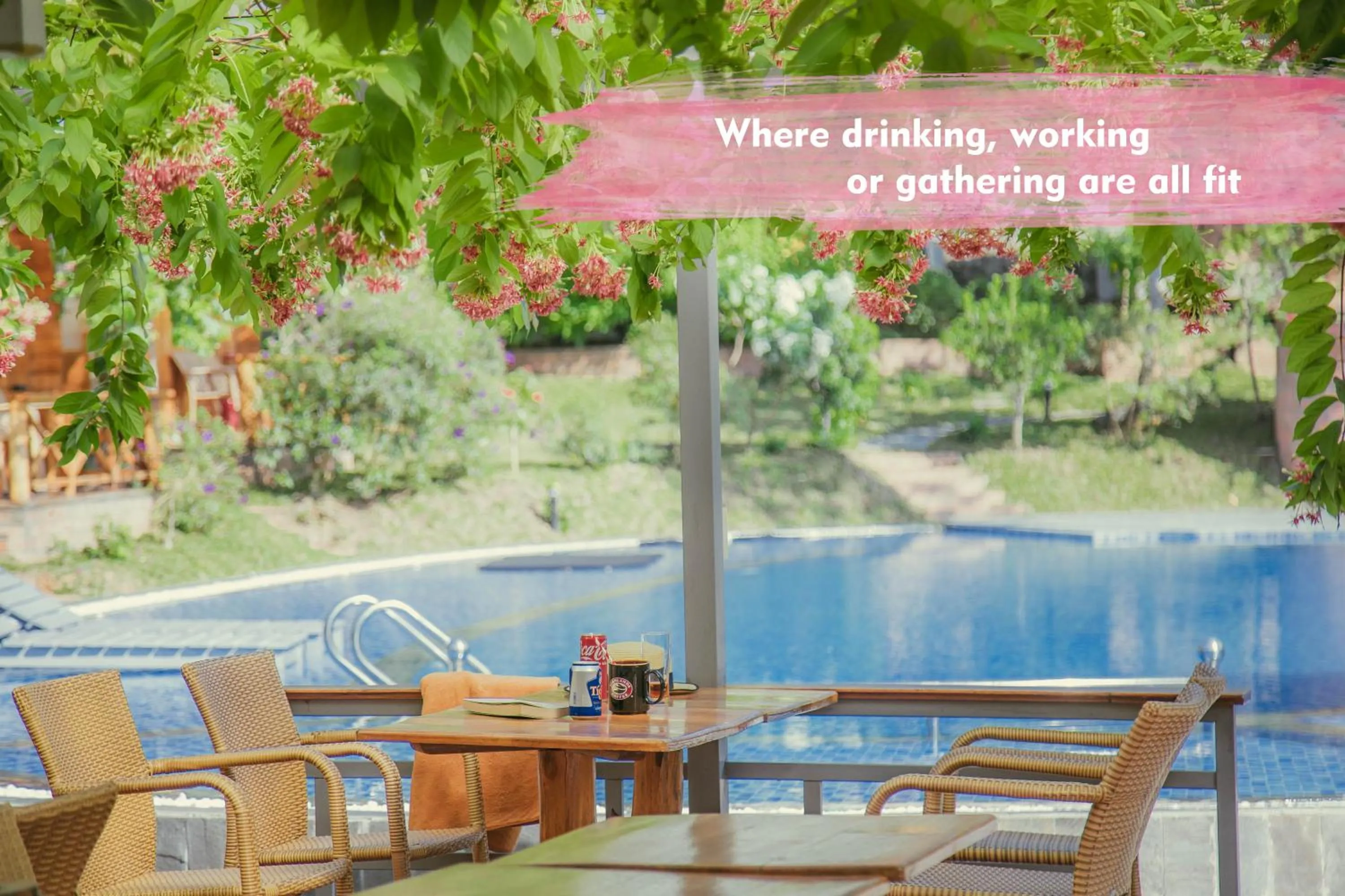 Seating area in Phu Quoc Valley Sen Bungalow