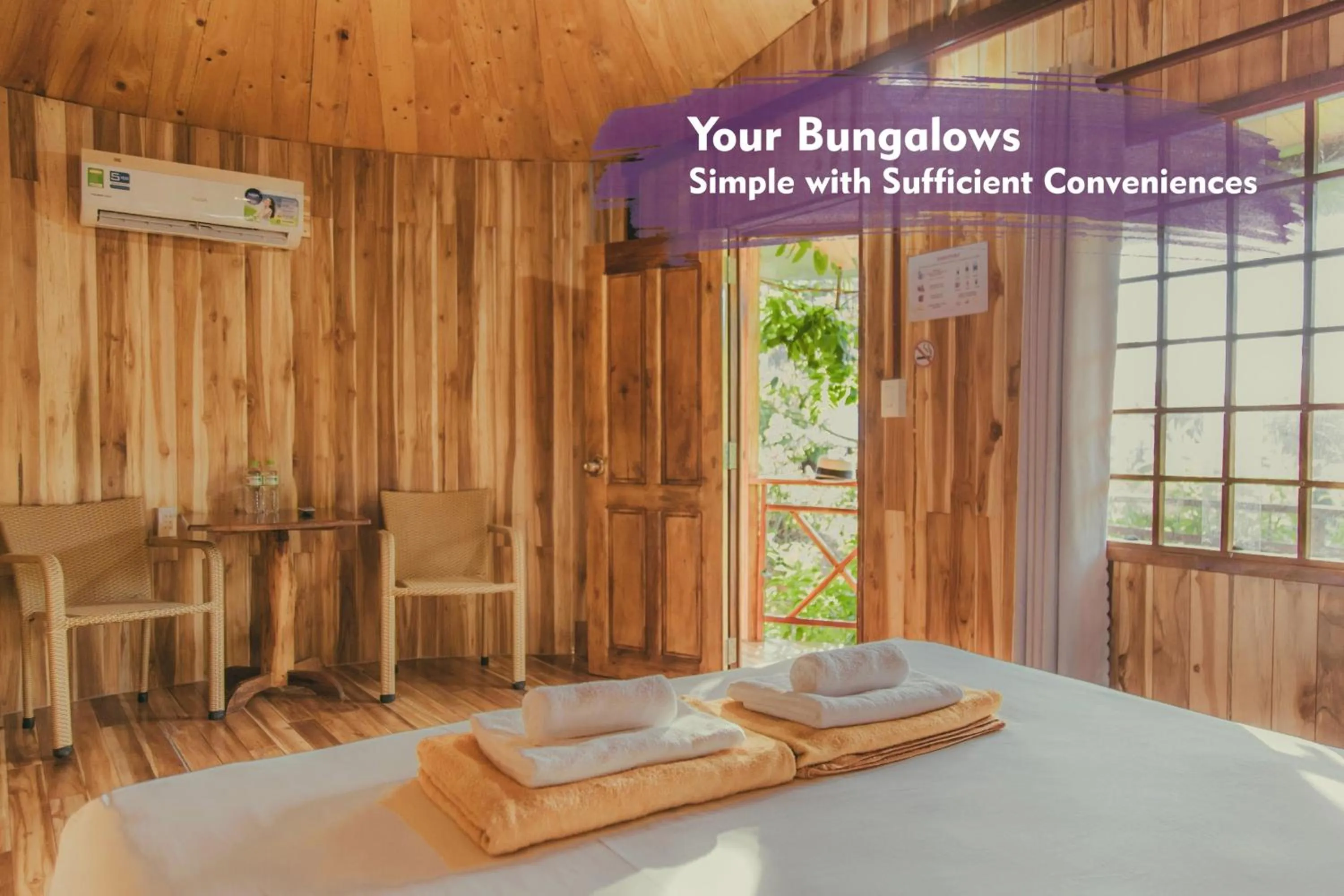 Bed in Phu Quoc Valley Sen Bungalow