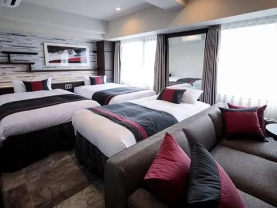 Bed in S-peria Hotel Kyoto