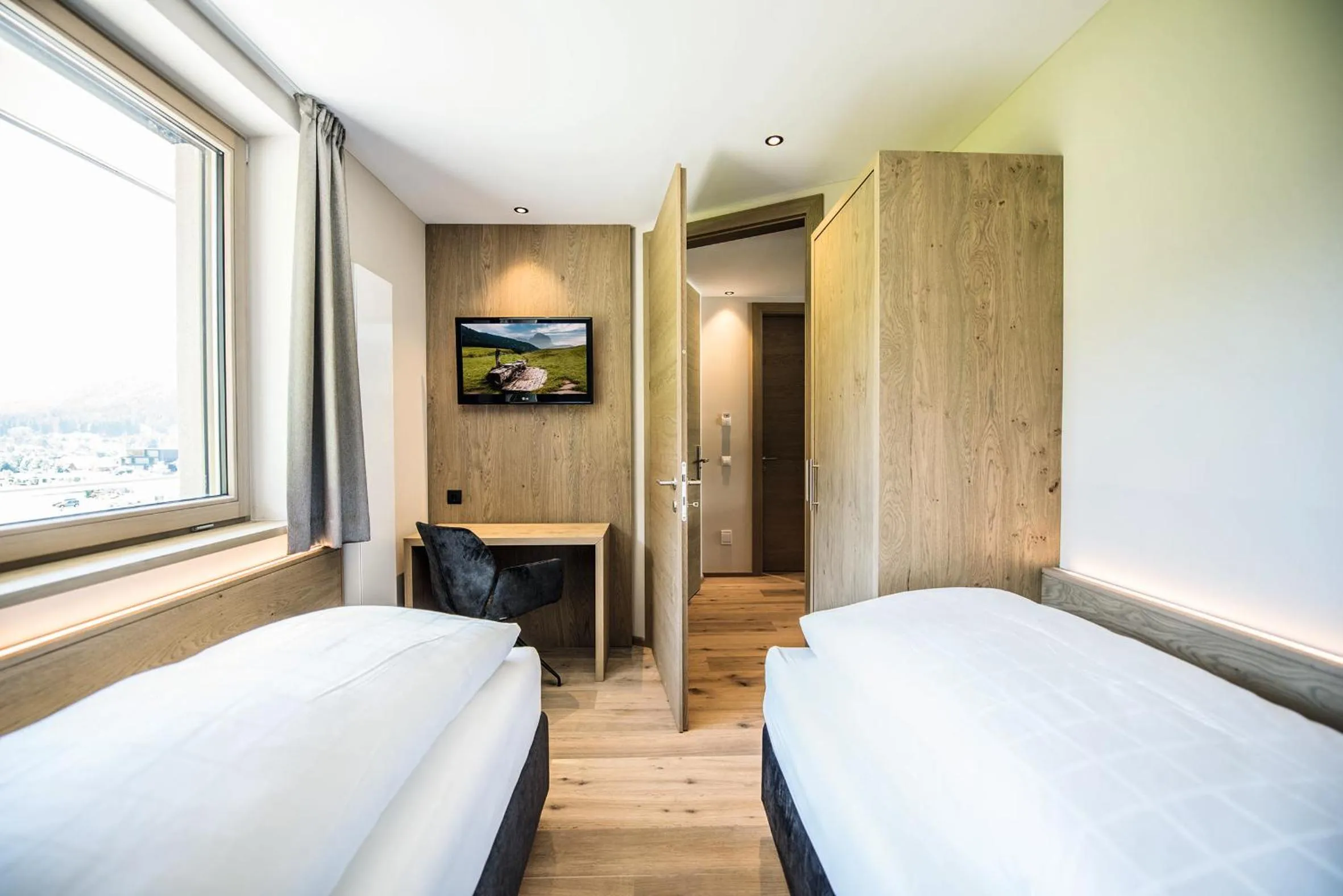 Bed in Hotel Kronblick