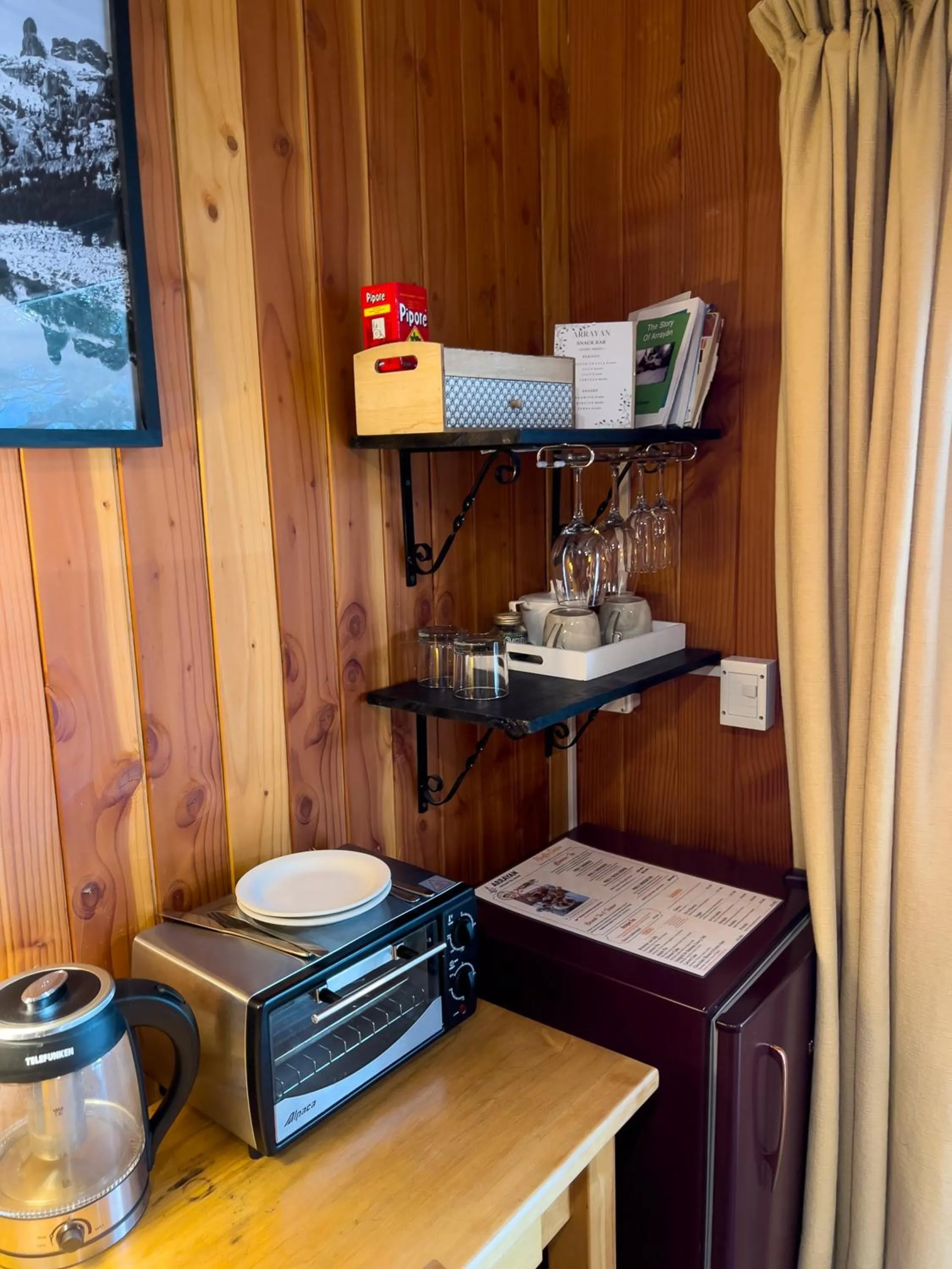 Kitchen or kitchenette in Arrayan Lake View Mountain Lodge & Casa De Te Arrayan