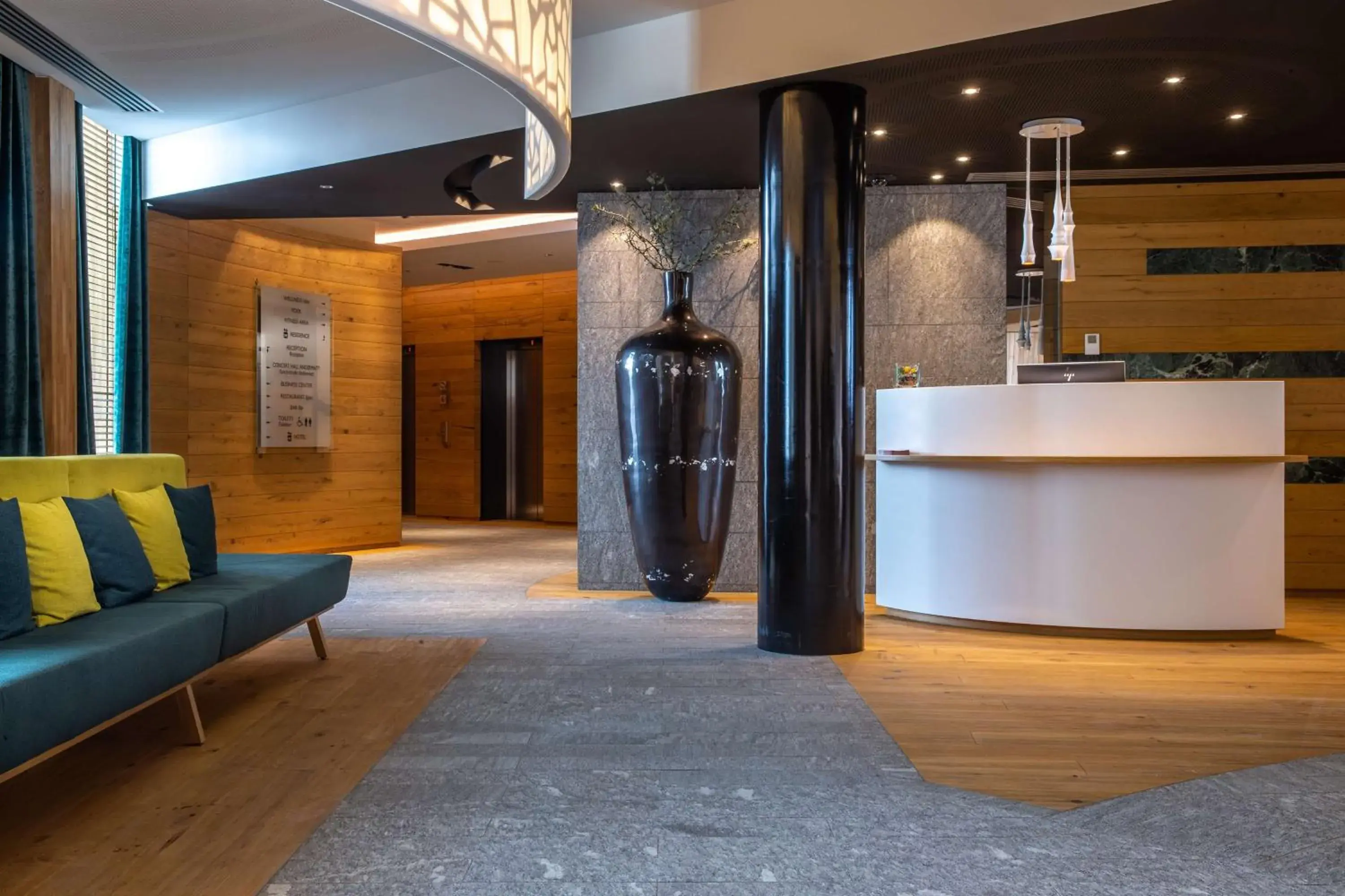 Lobby or reception in Radisson Blu Hotel Reussen, Andermatt Lobby or reception in Radisson Blu Hotel Reussen, Andermatt