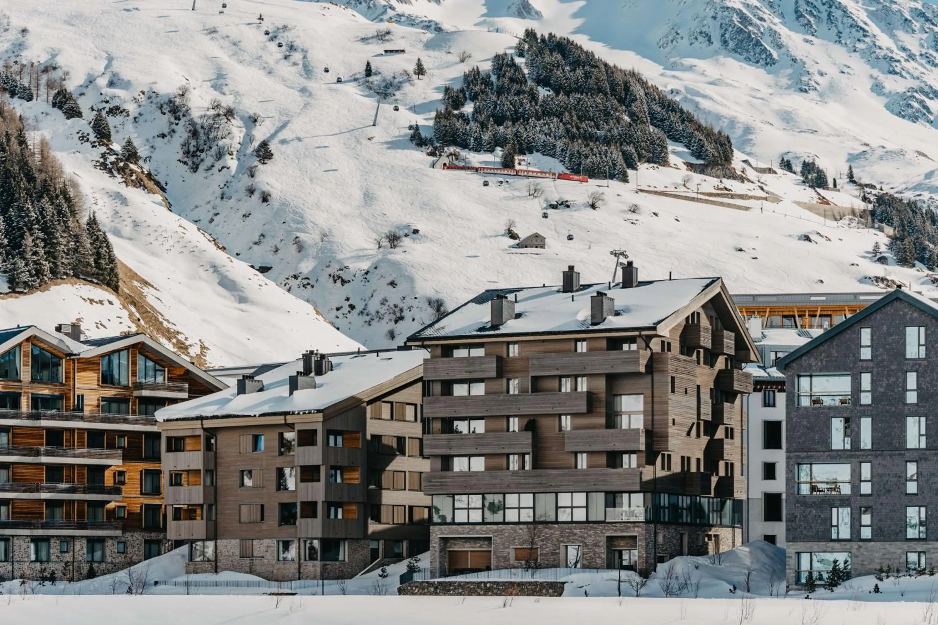 Property building in Radisson Blu Hotel Reussen, Andermatt