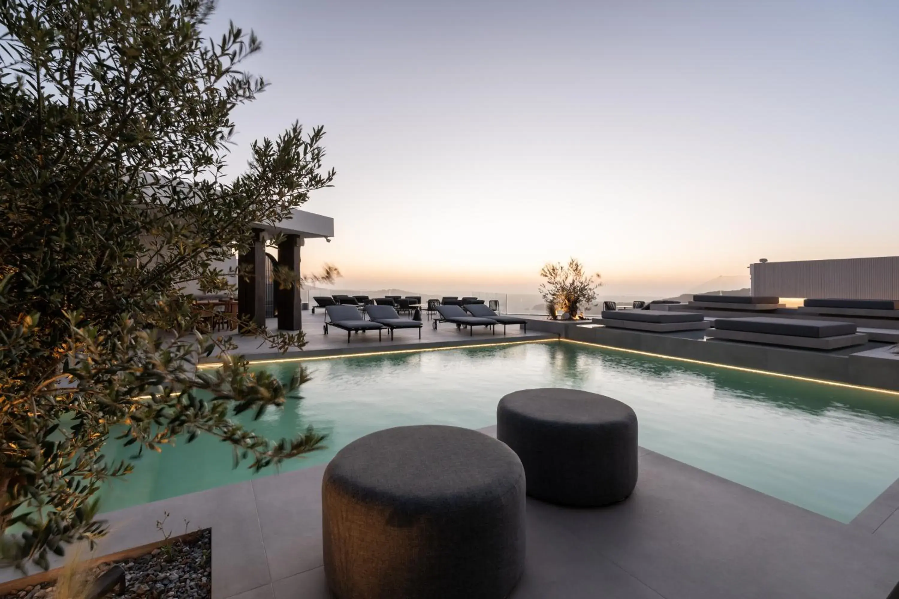 Pool view in Rocabella Santorini Hotel & Spa Pool view in Rocabella Santorini Hotel & Spa