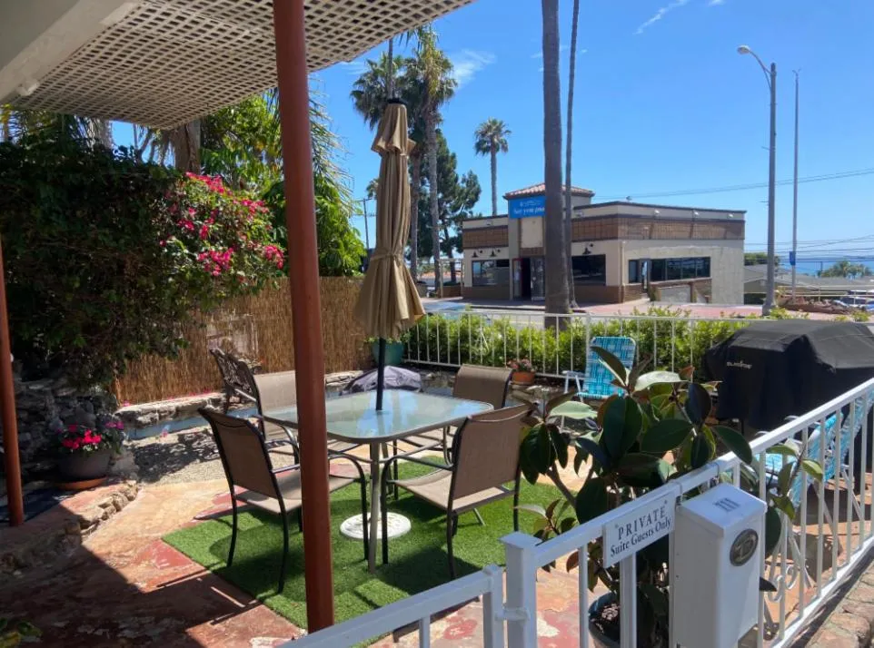 Patio in The Patriots Boutique Motel