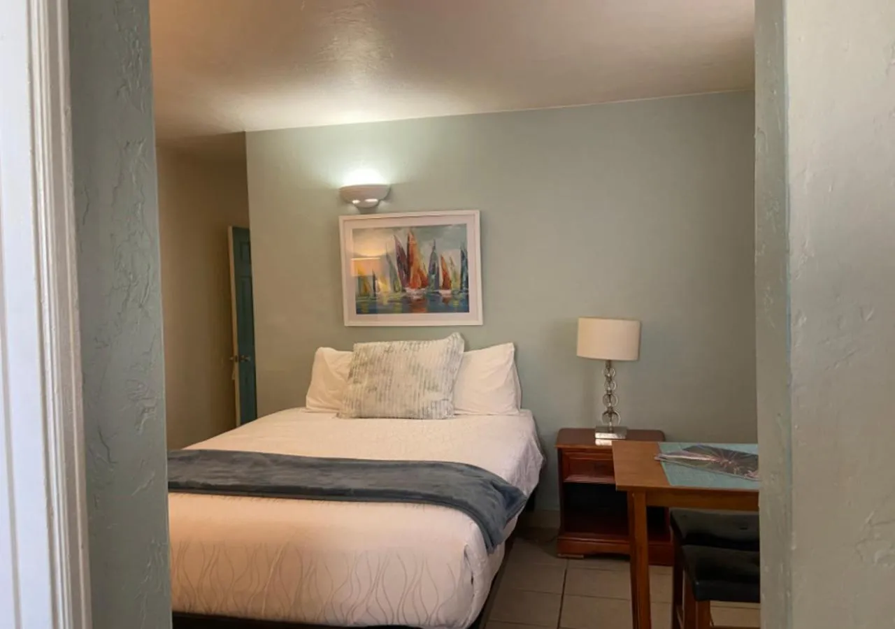 Bed in The Patriots Boutique Motel