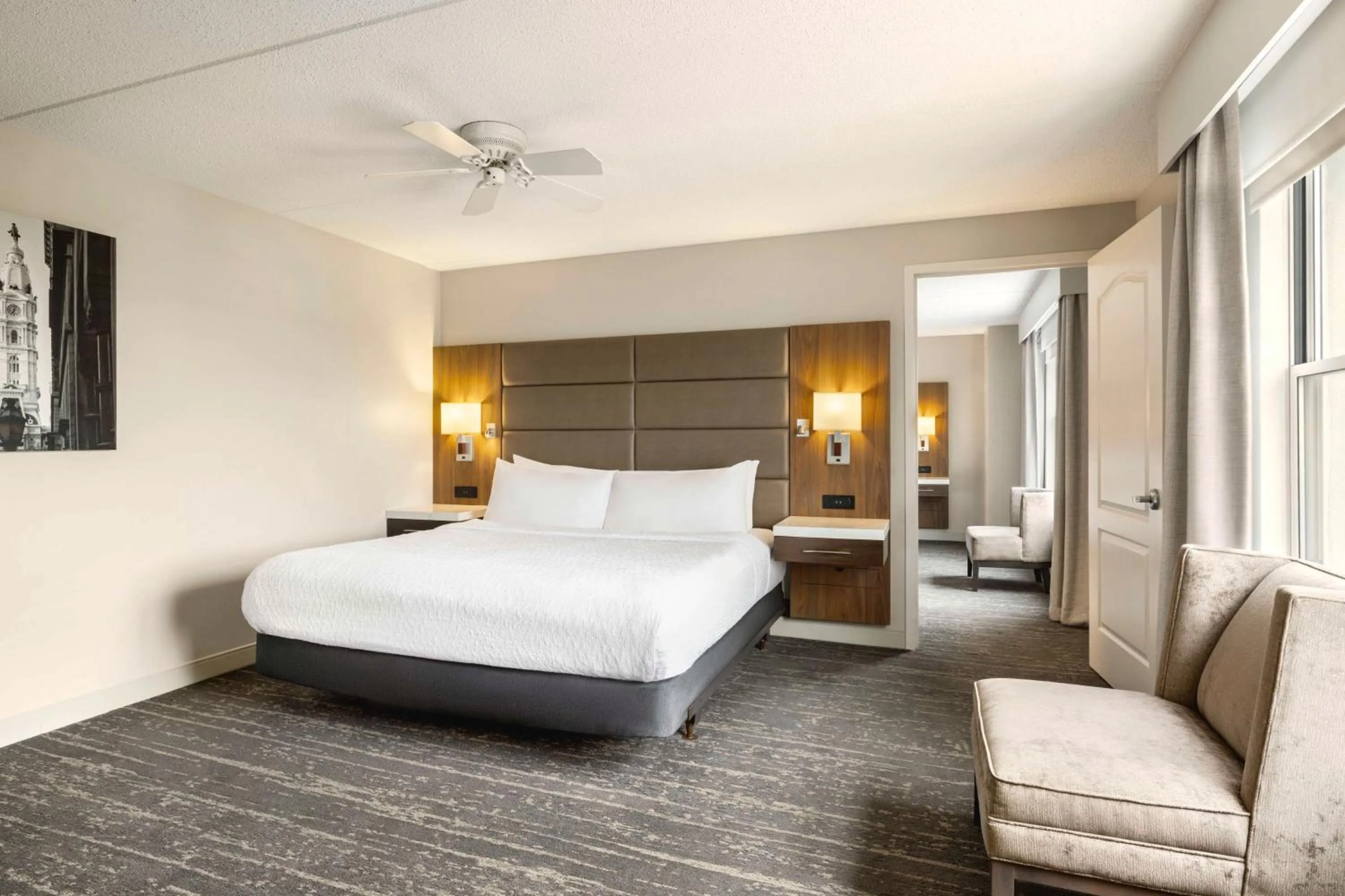 Bed in Homewood Suites by Hilton Philadelphia-City Avenue