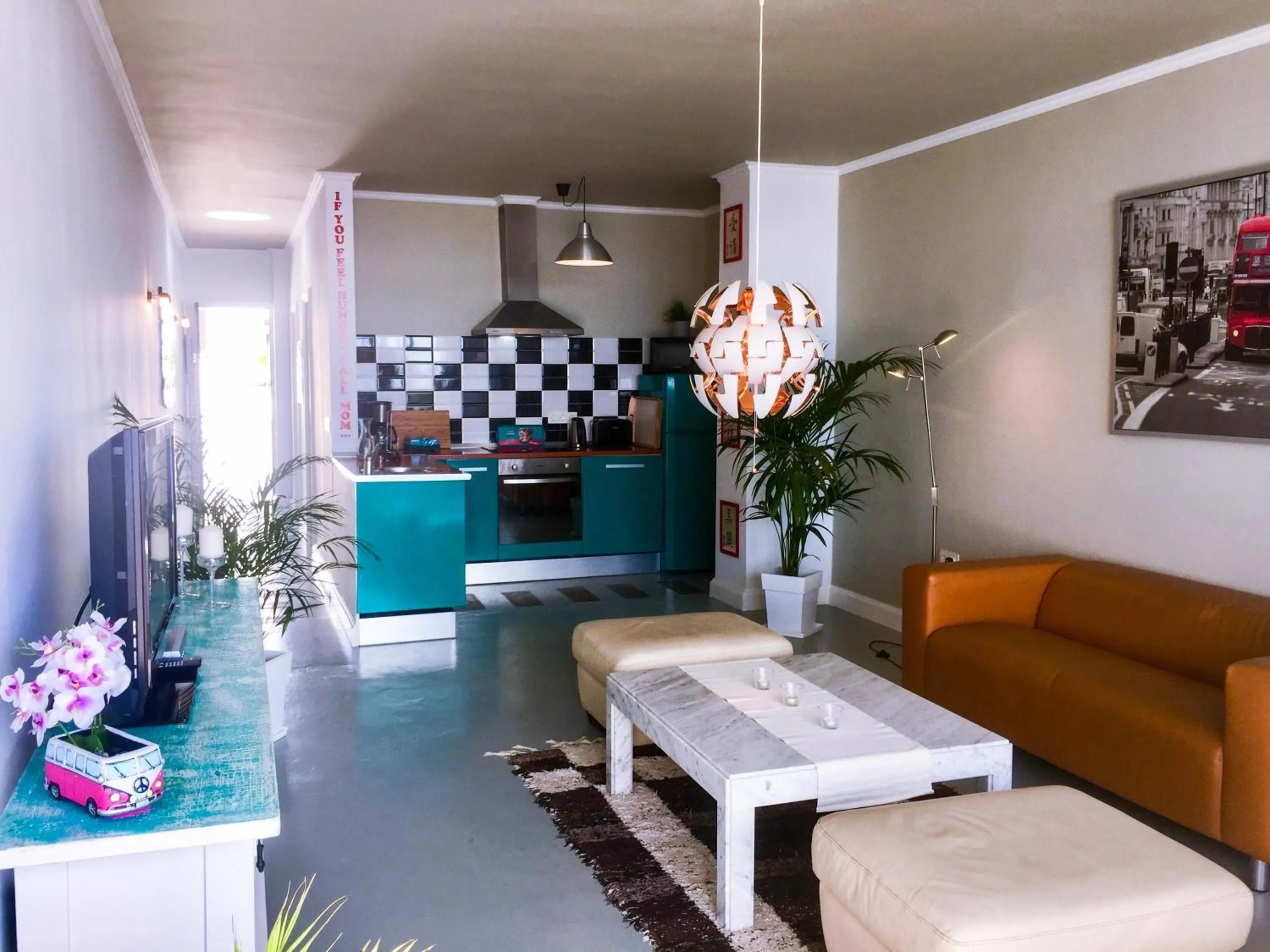 Kitchen or kitchenette in Casa Flamingo, Sea View Apartment