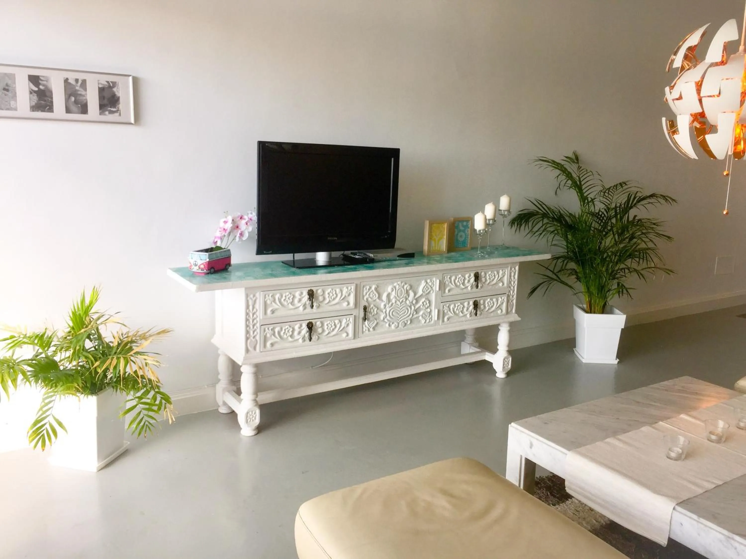 TV and multimedia in Casa Flamingo, Sea View Apartment