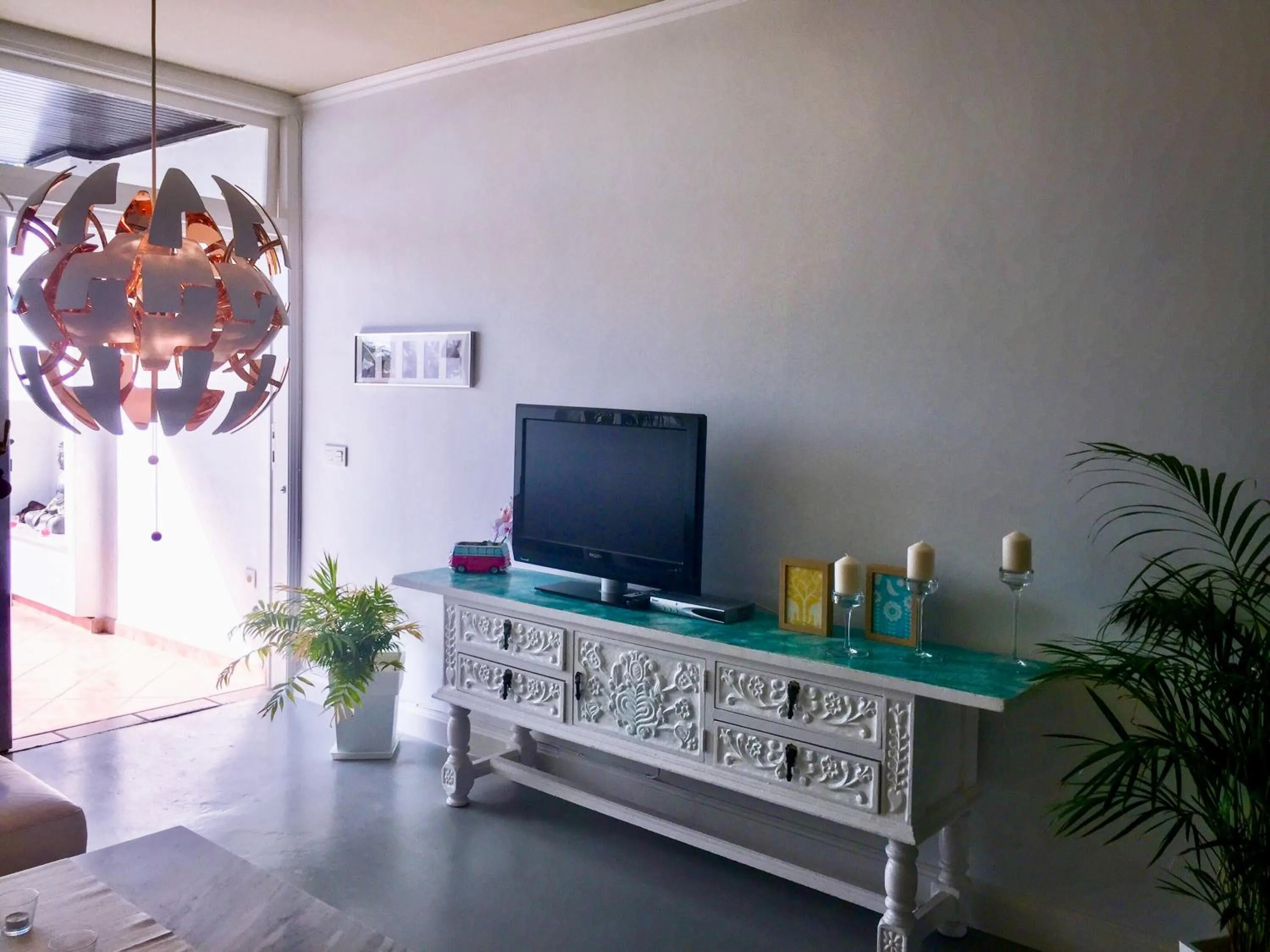 TV and multimedia in Casa Flamingo, Sea View Apartment