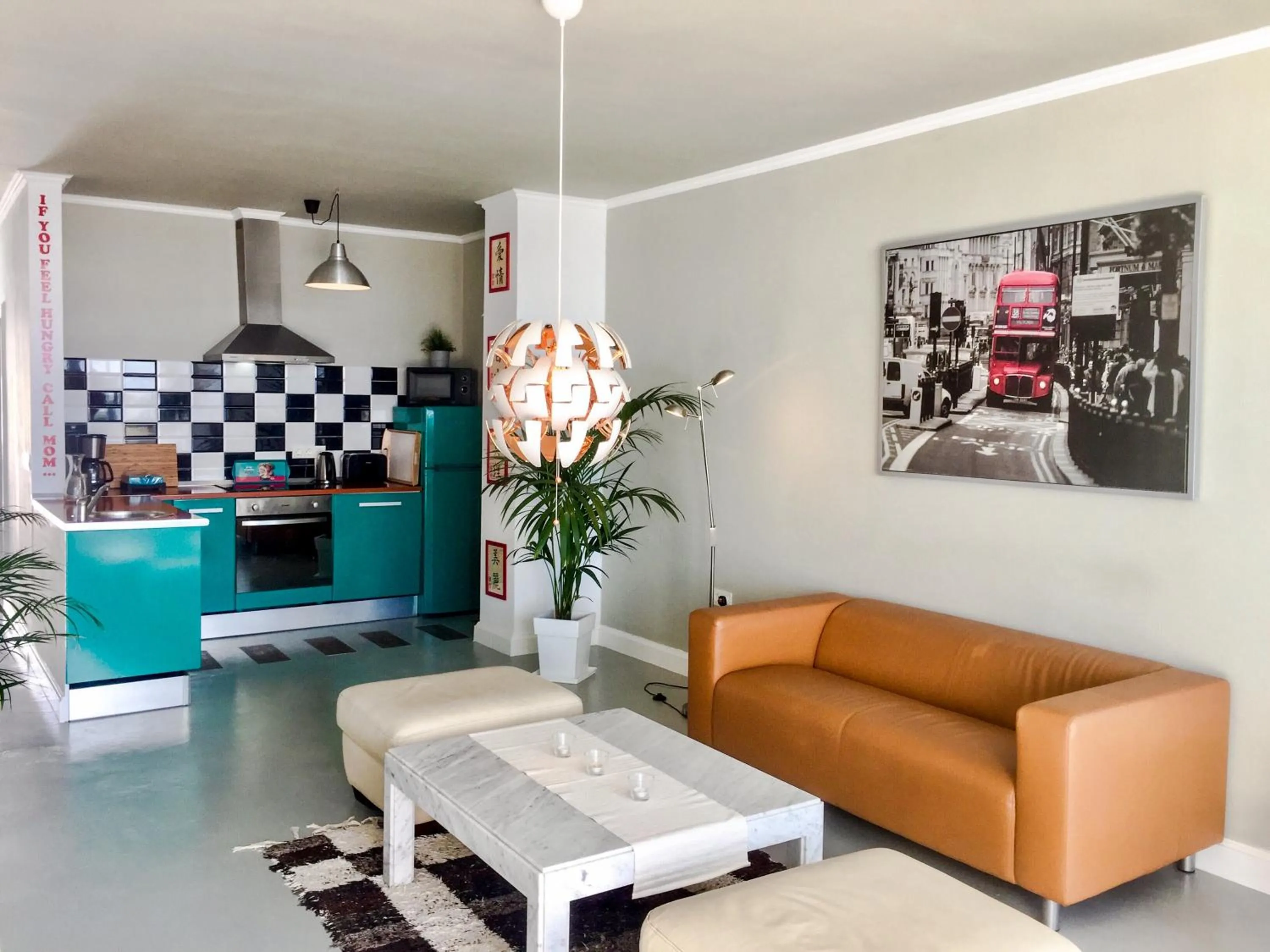 Kitchen or kitchenette in Casa Flamingo, Sea View Apartment