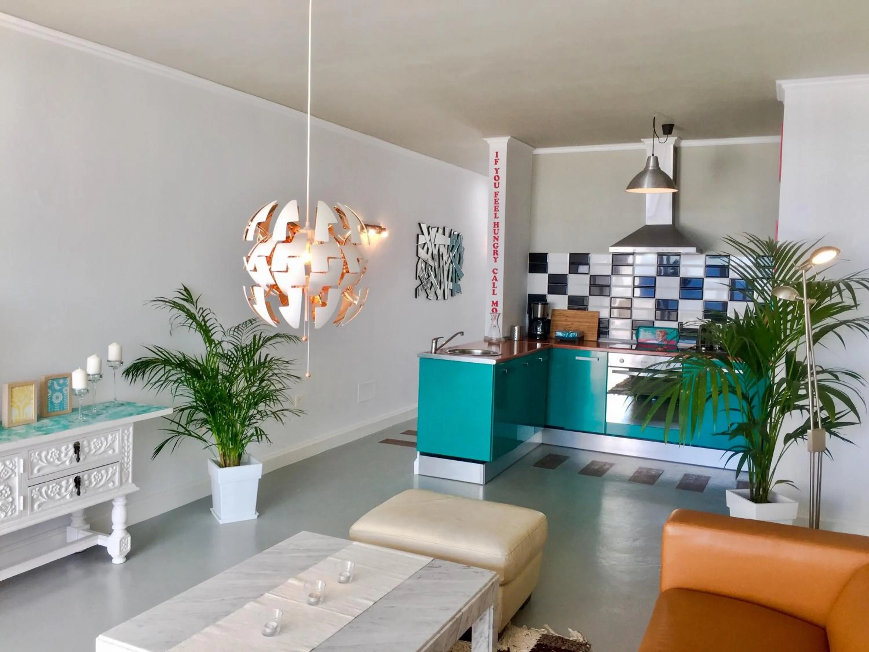 Kitchen or kitchenette in Casa Flamingo, Sea View Apartment
