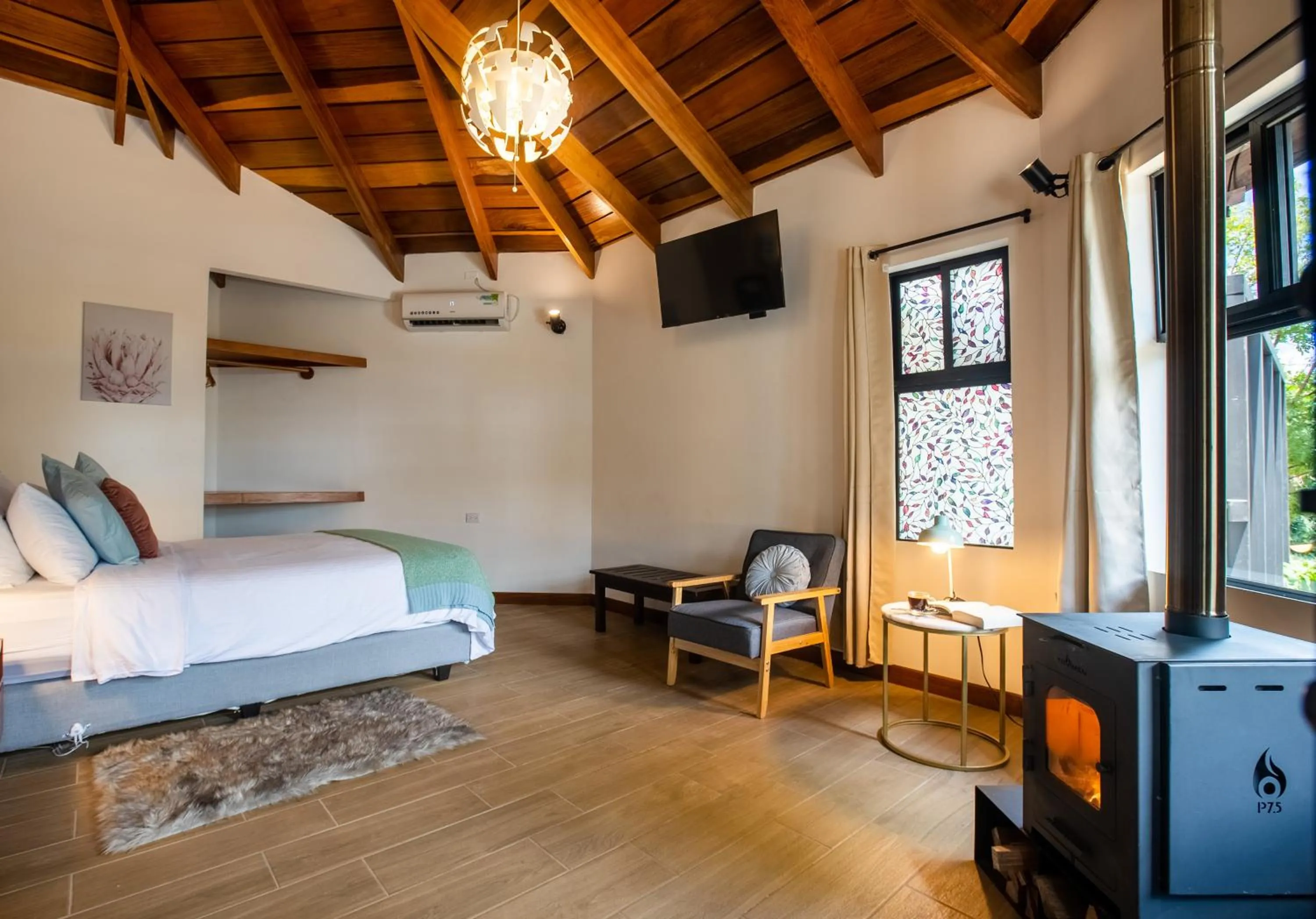 TV and multimedia, Bed in Camino Verde B&B Monteverde Costa Rica