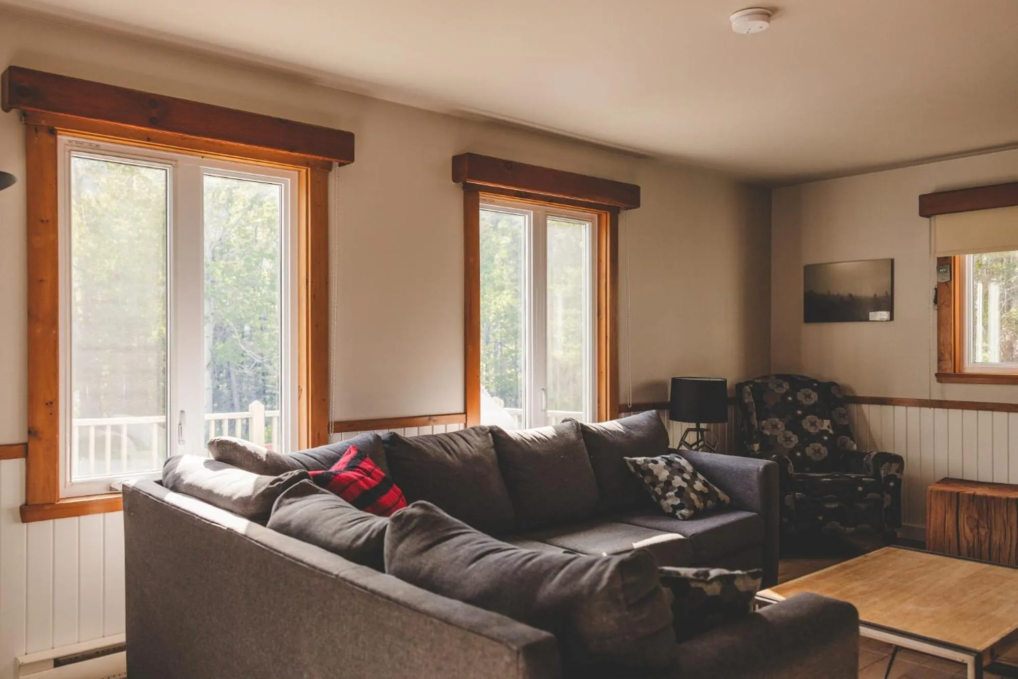 Living room in Gîte du Mont-Albert - Sepaq