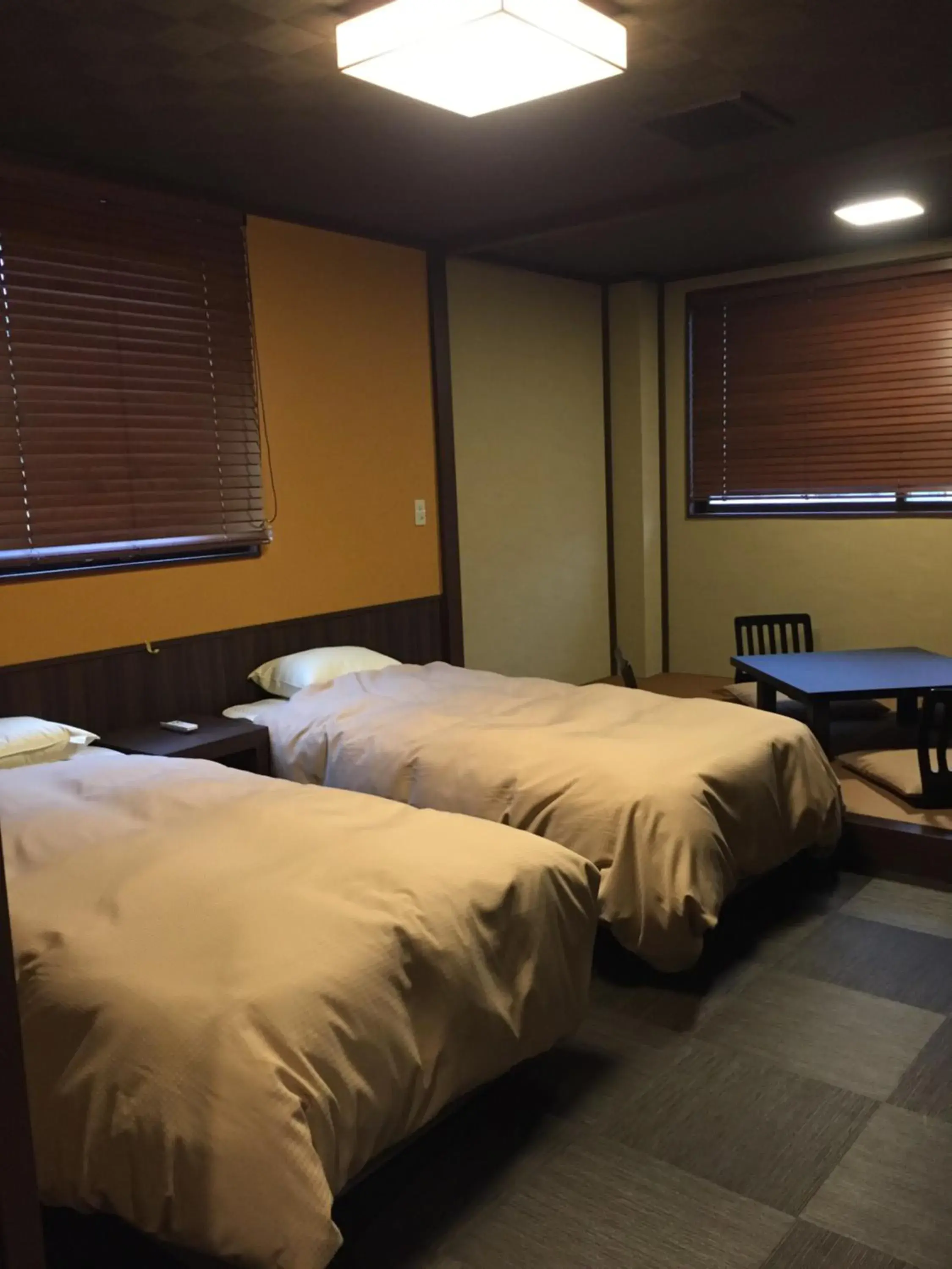 Bed in Tokiwa Ryokan Bed in Tokiwa Ryokan