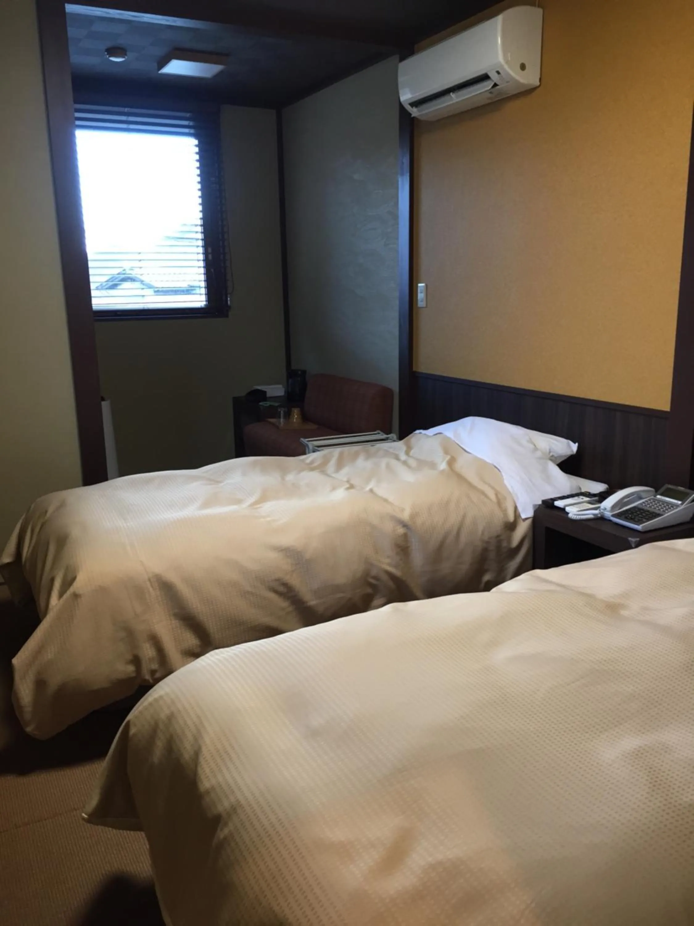 Bed in Tokiwa Ryokan