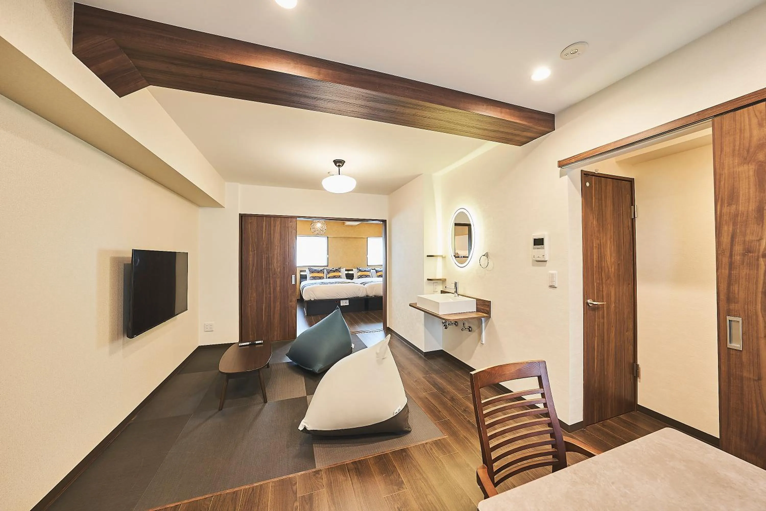 Photo of the whole room, Bed in Asakusa Eight -Tokyo Condominium Hotel-