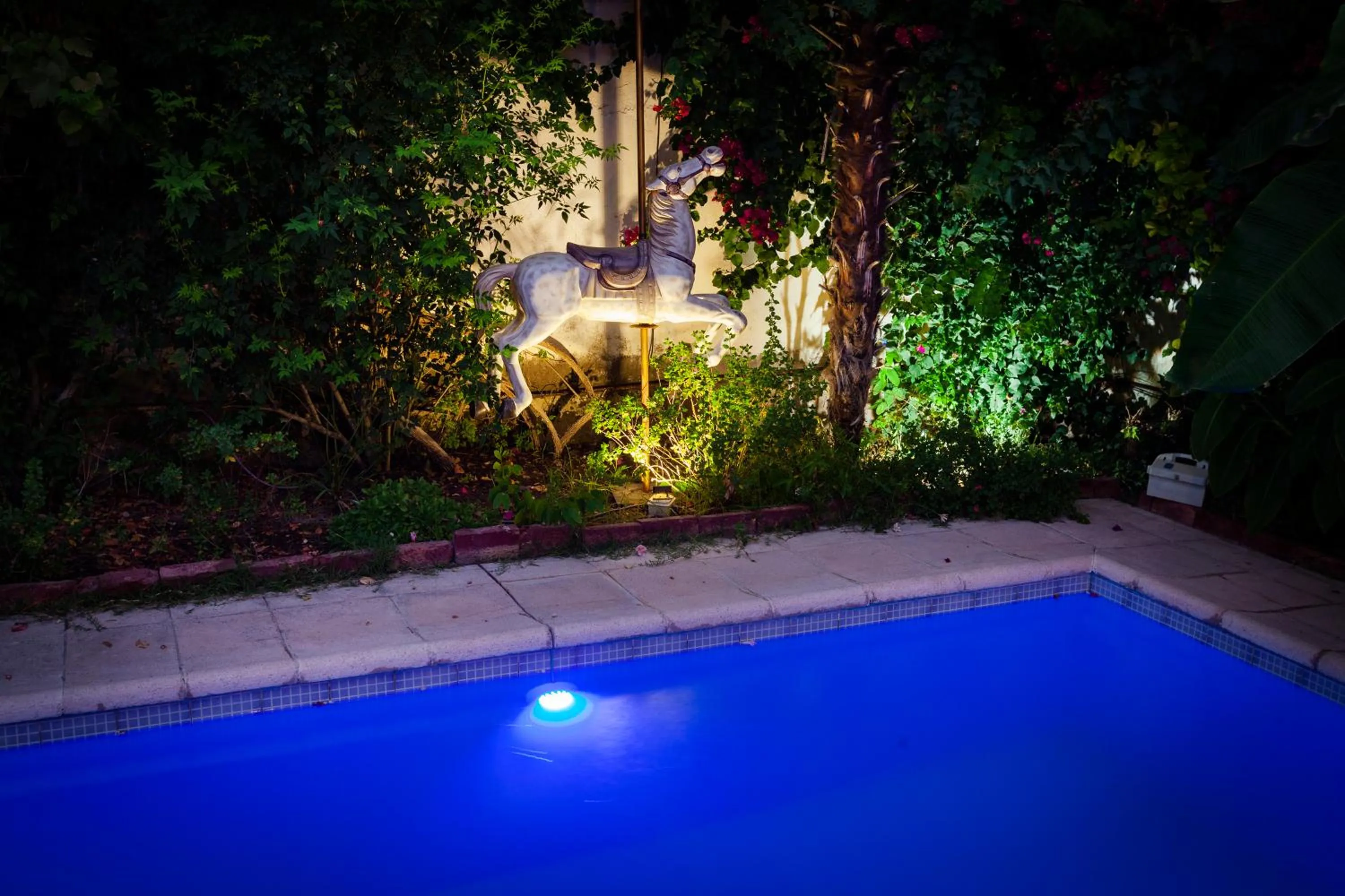 Pool view in Posada de Rosas