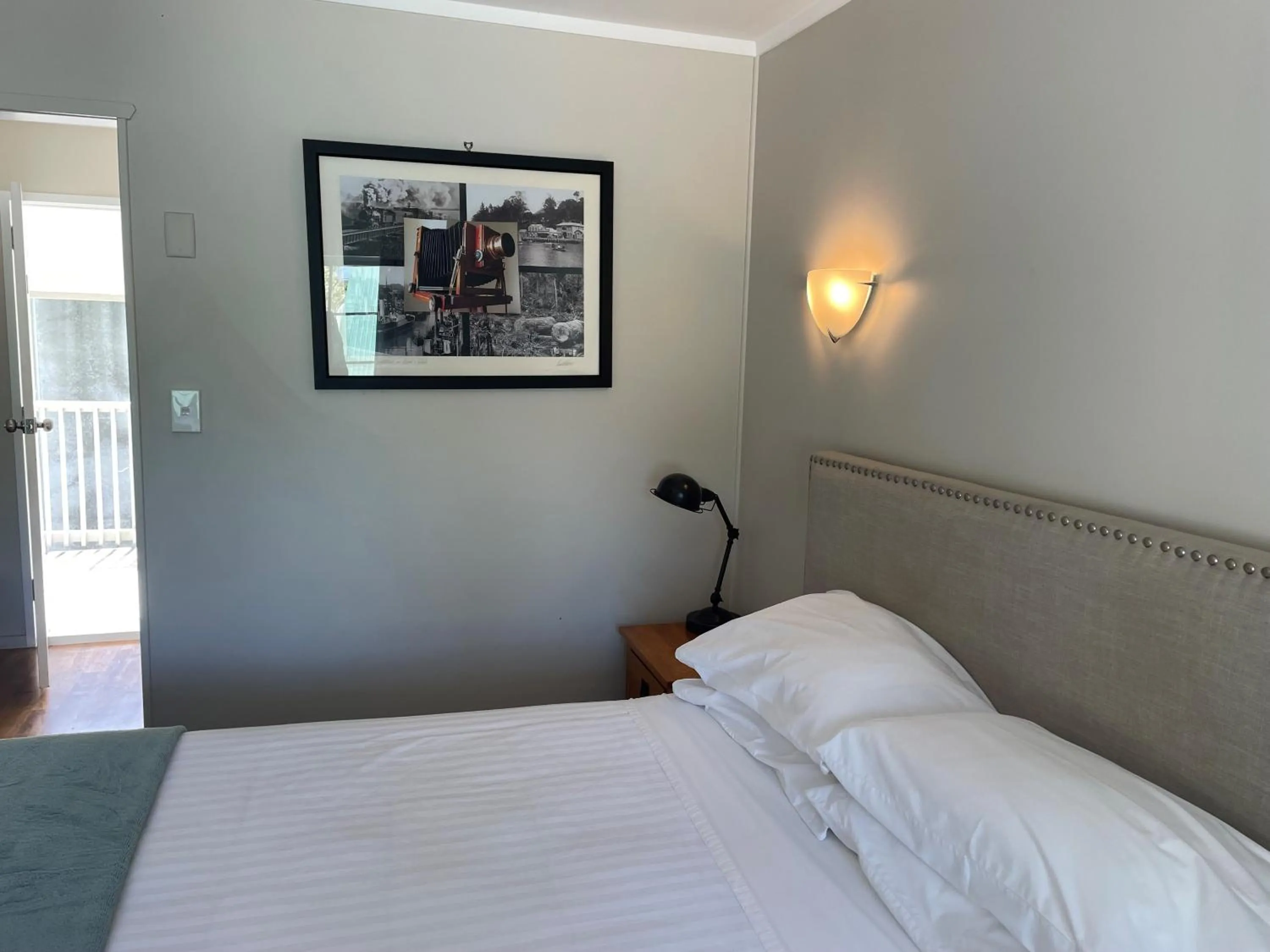 Bed in Bridgehouse Lodge