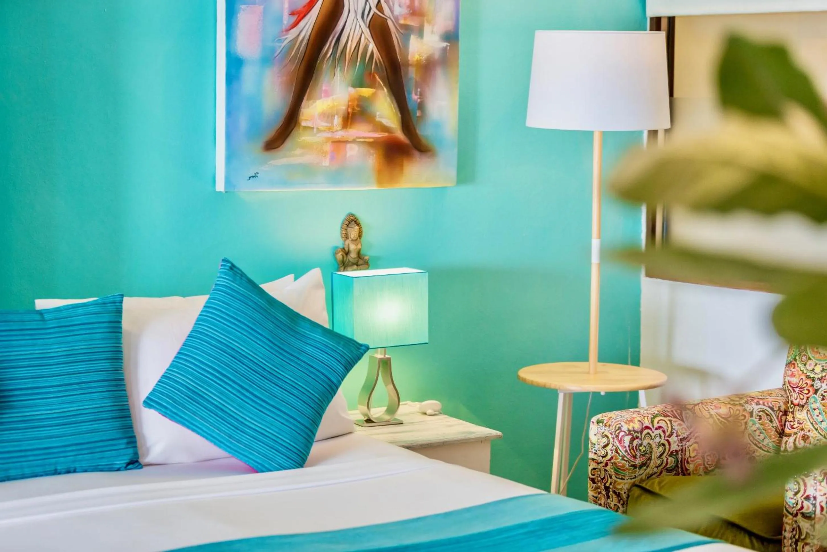 Decorative detail, Bed in Hacienda Fisherman's Village Koh Samui