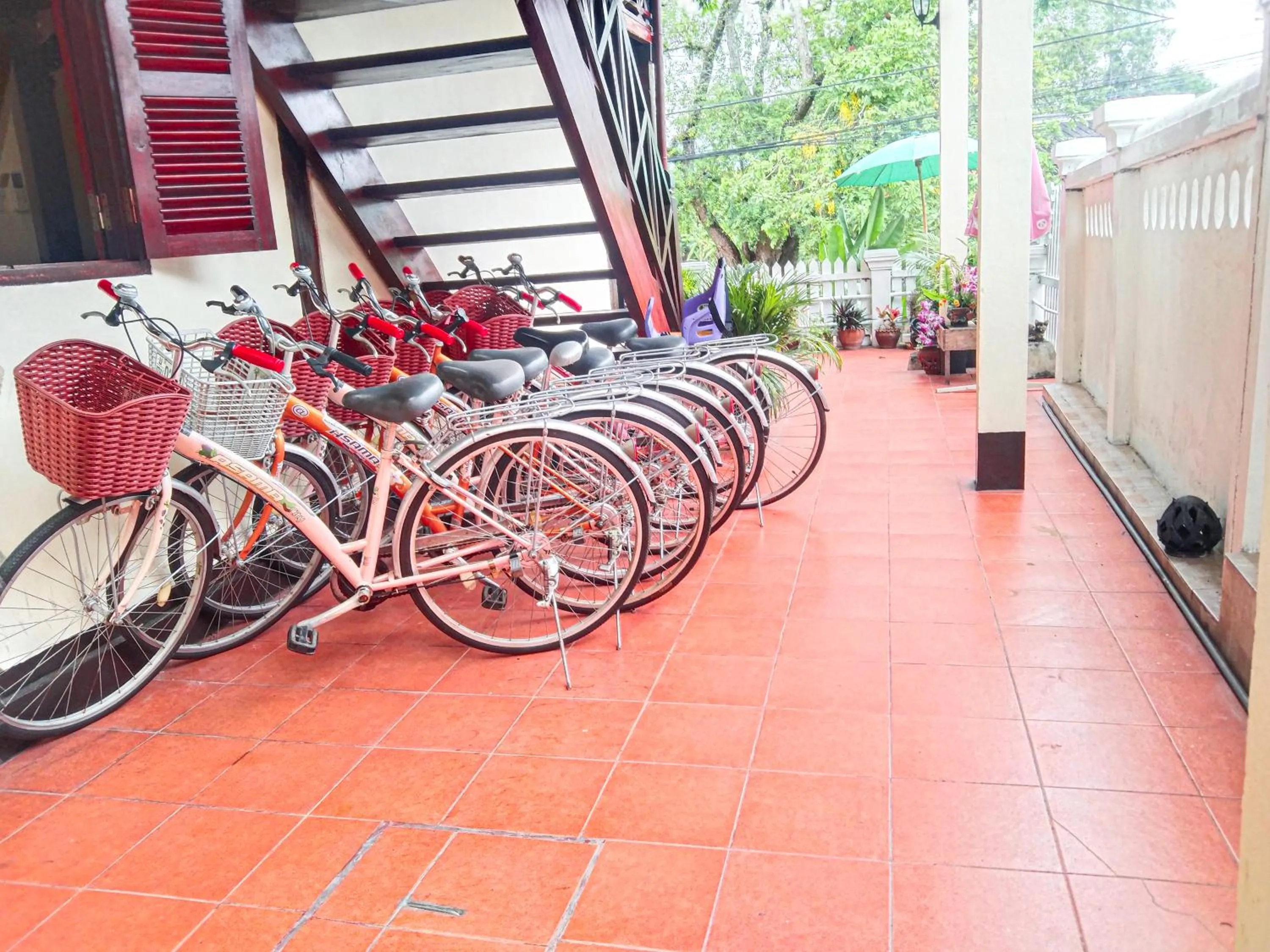 Cycling in Ban Lakkham River View