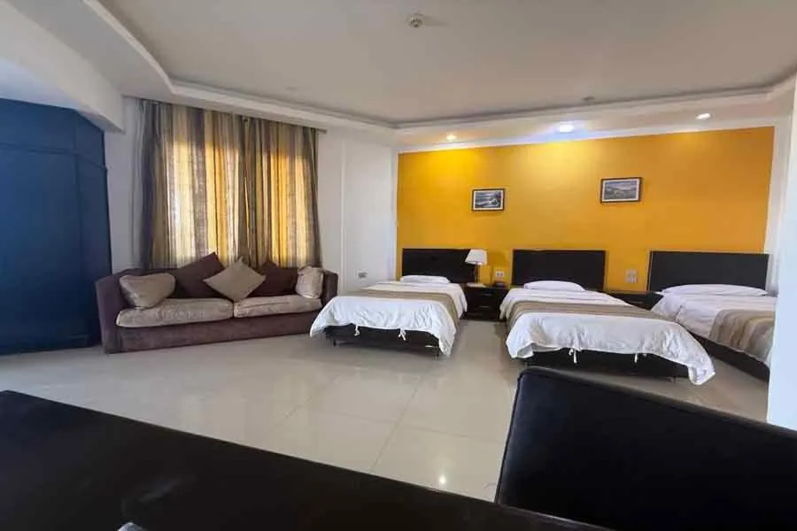 Bed in Naama Inn Hotel