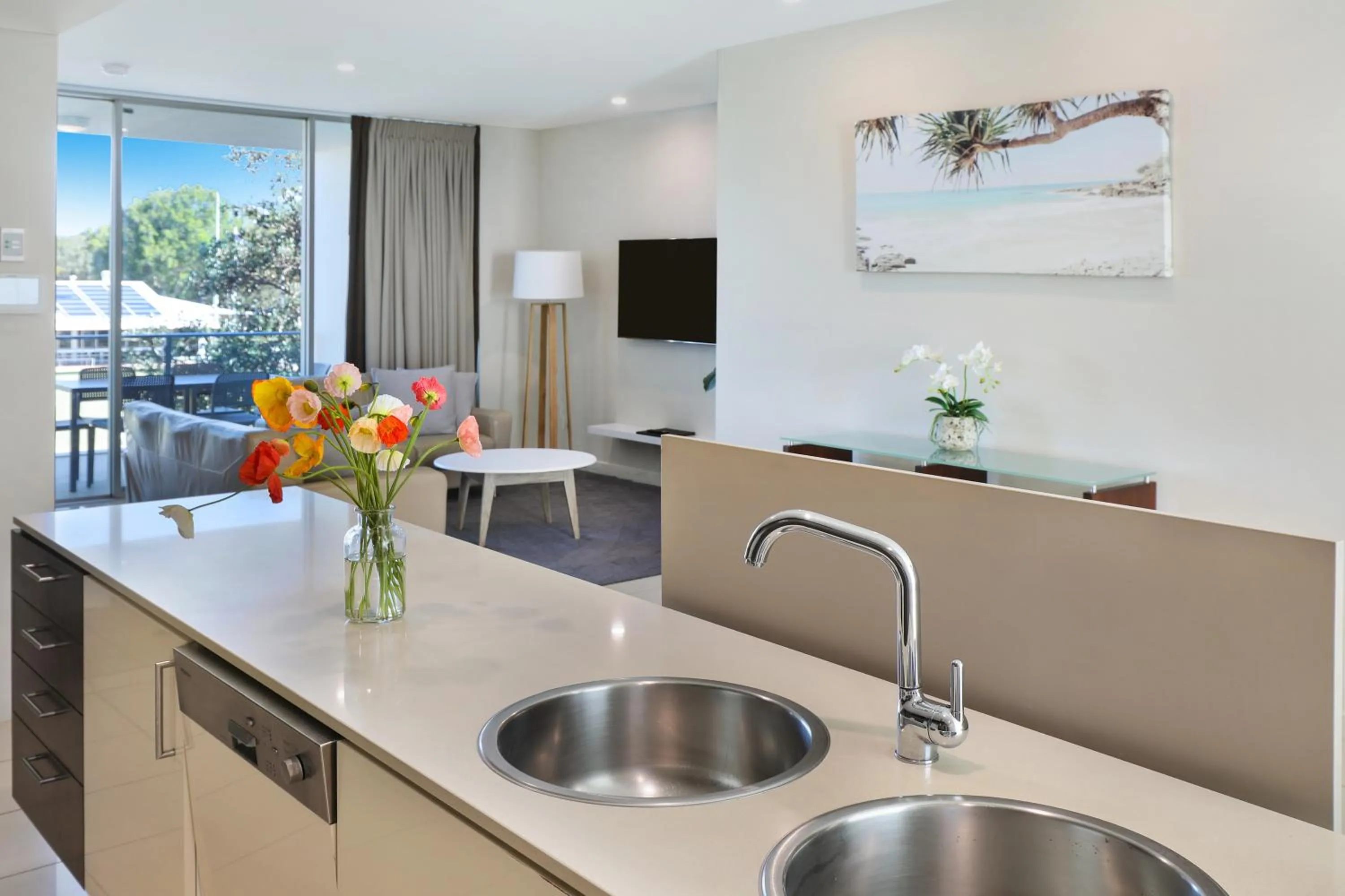 Kitchen or kitchenette in Element on Coolum Beachfront Sunshine Coast