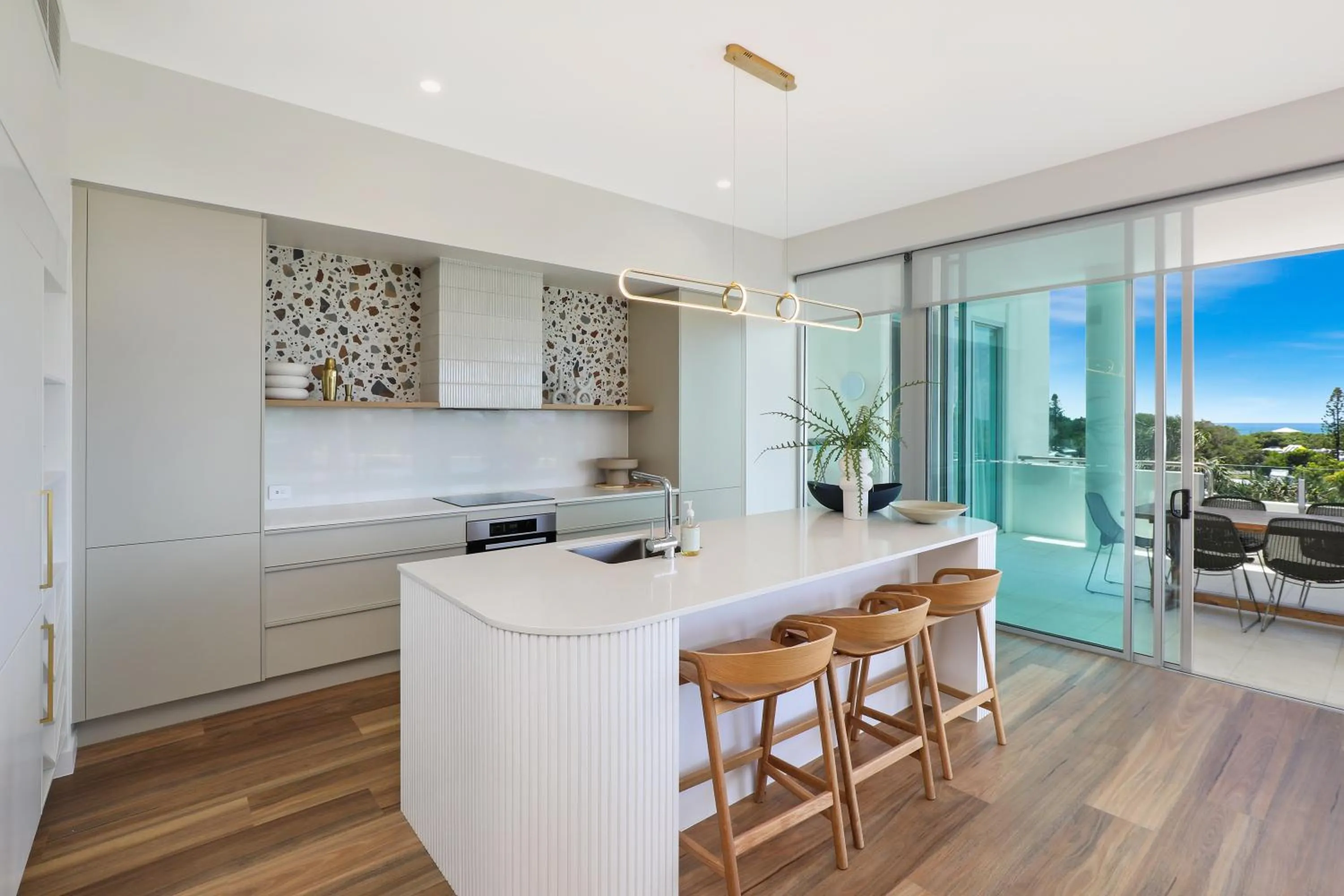 Kitchen or kitchenette in Element on Coolum Beachfront Sunshine Coast