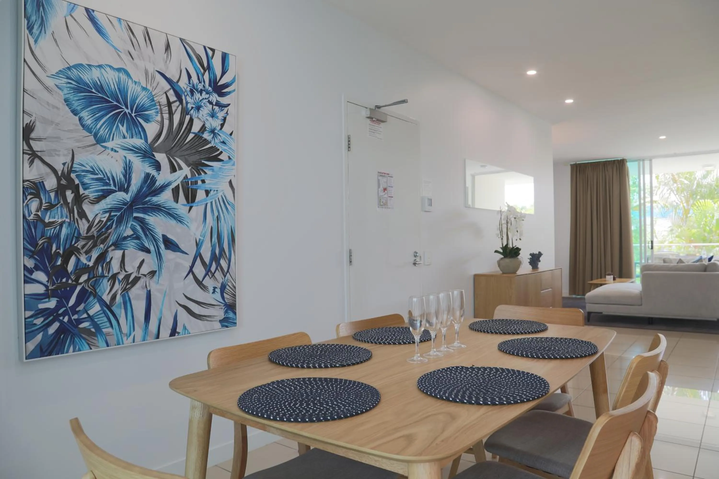 Dining area in Element on Coolum Beachfront Sunshine Coast