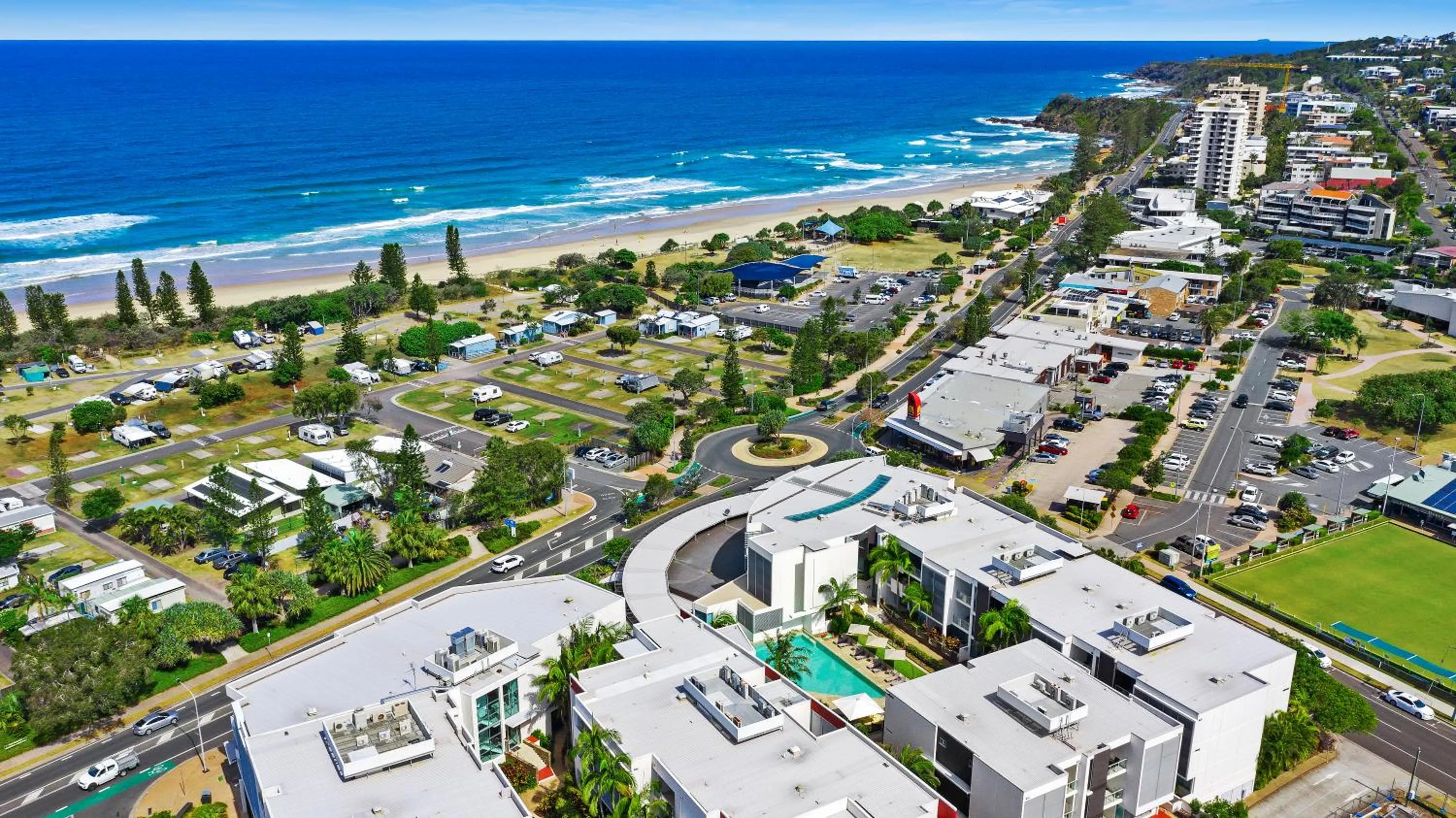 Bird's eye view in Element on Coolum Beachfront Sunshine Coast