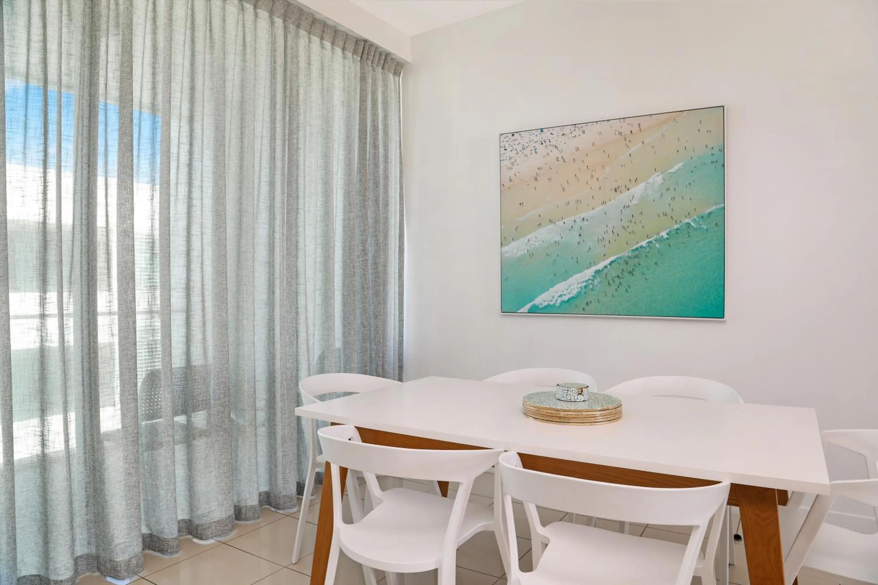 Dining area in Element on Coolum Beachfront Sunshine Coast