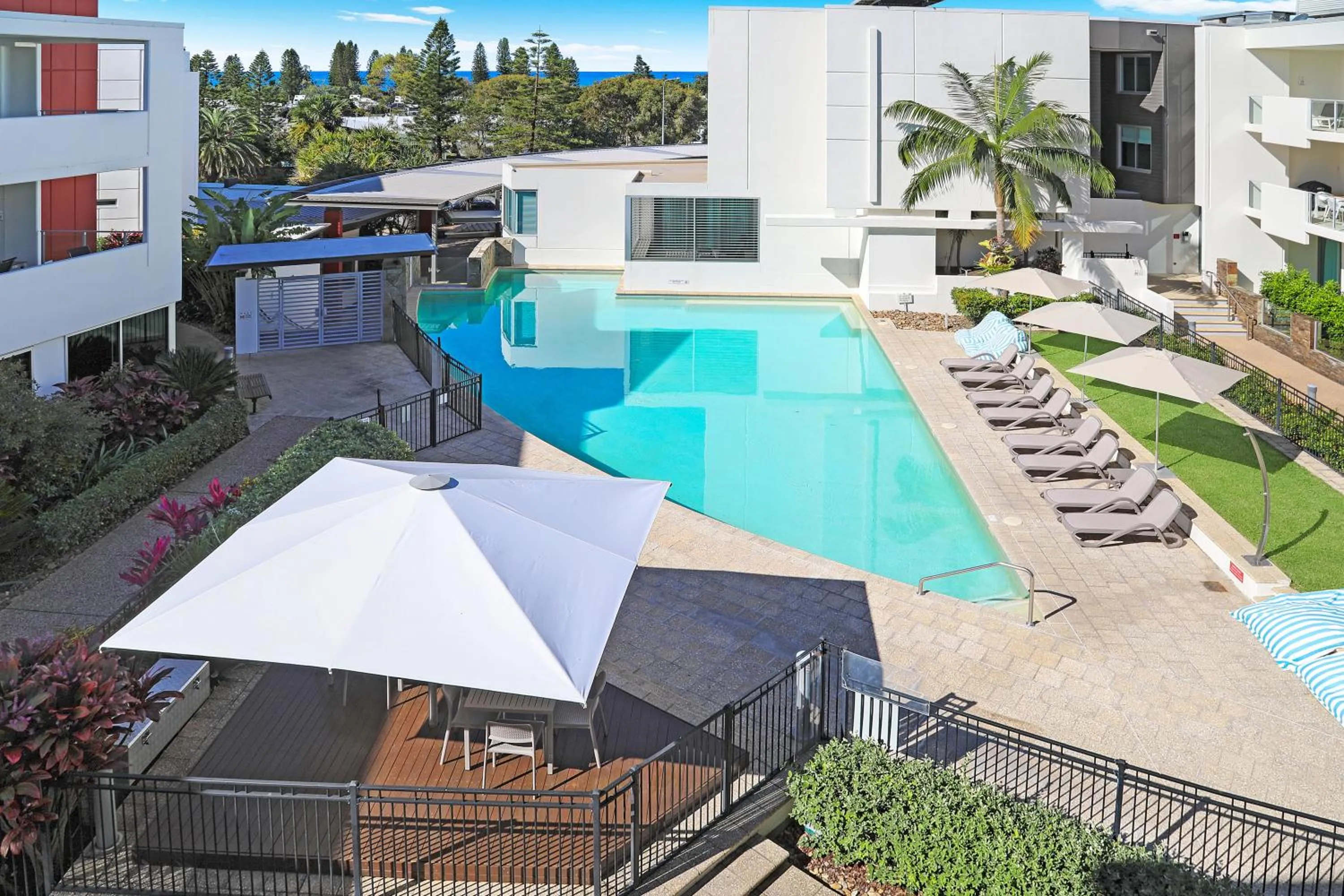 Pool view in Element on Coolum Beachfront Sunshine Coast