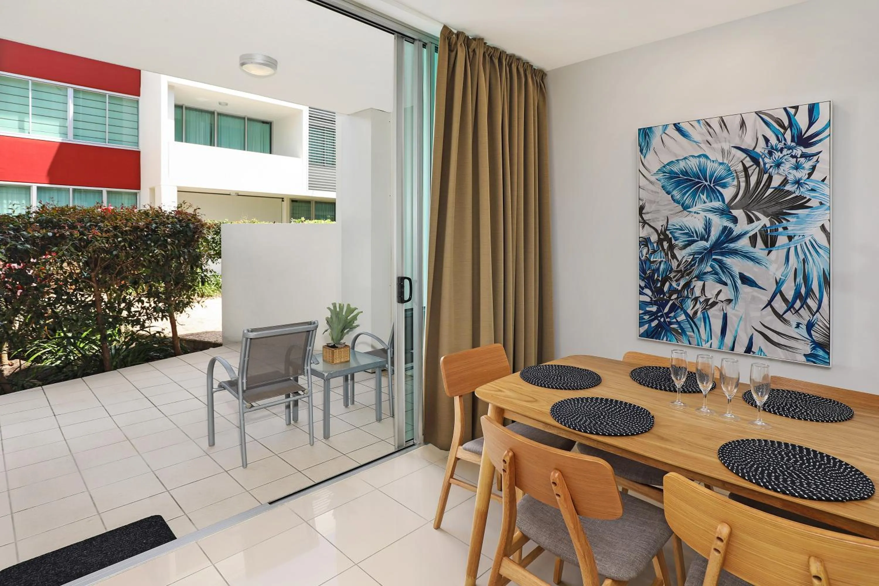 Patio in Element on Coolum Beachfront Sunshine Coast