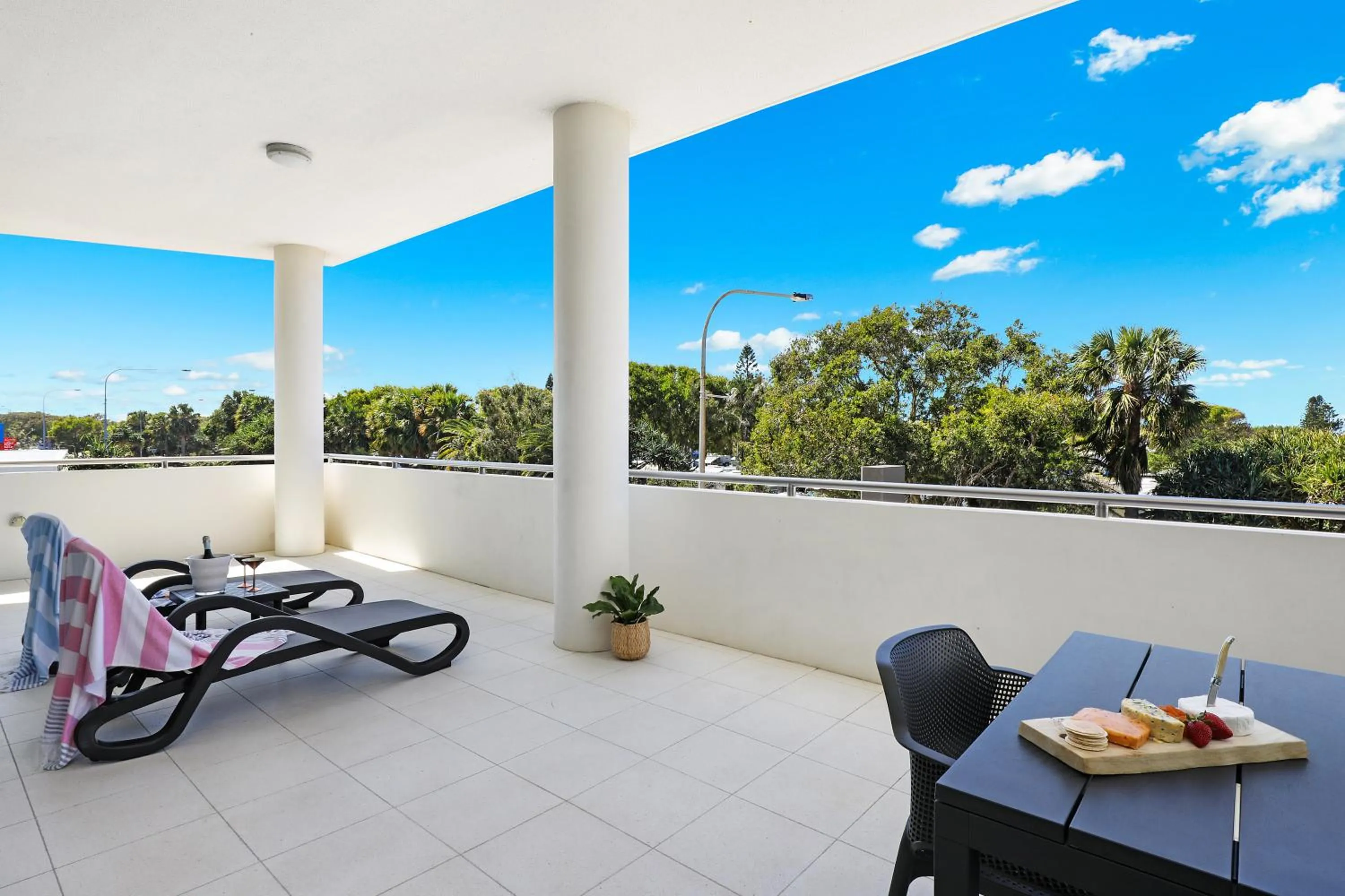 Patio in Element on Coolum Beachfront Sunshine Coast
