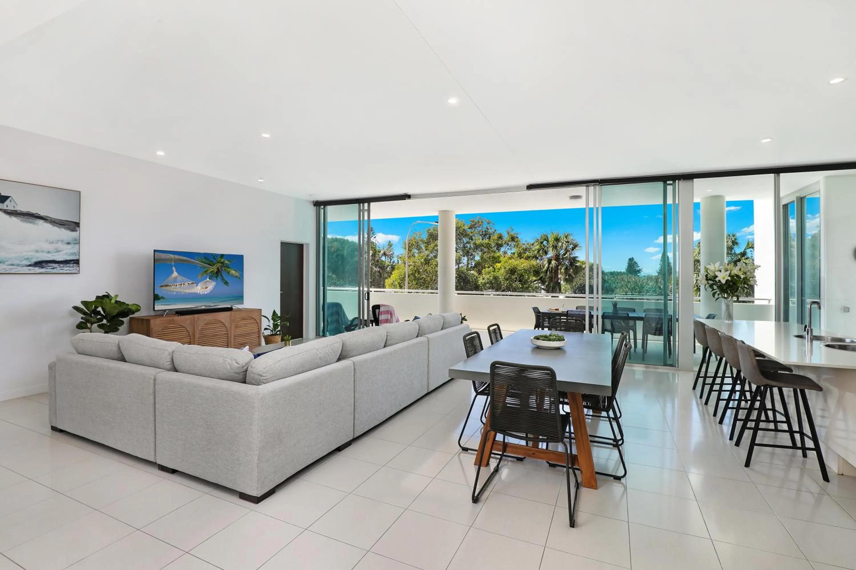 Living room in Element on Coolum Beachfront Sunshine Coast