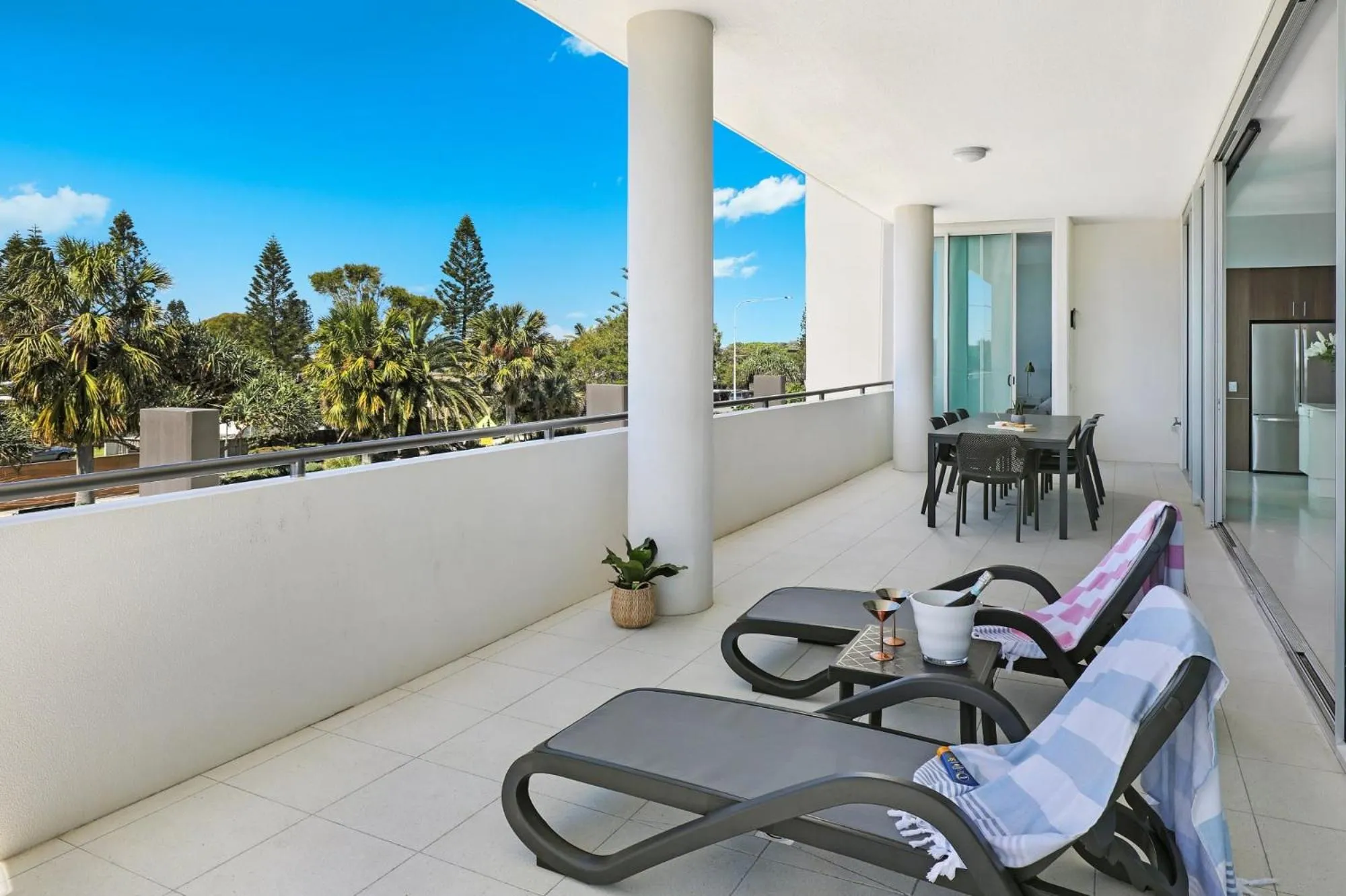 Patio in Element on Coolum Beachfront Sunshine Coast