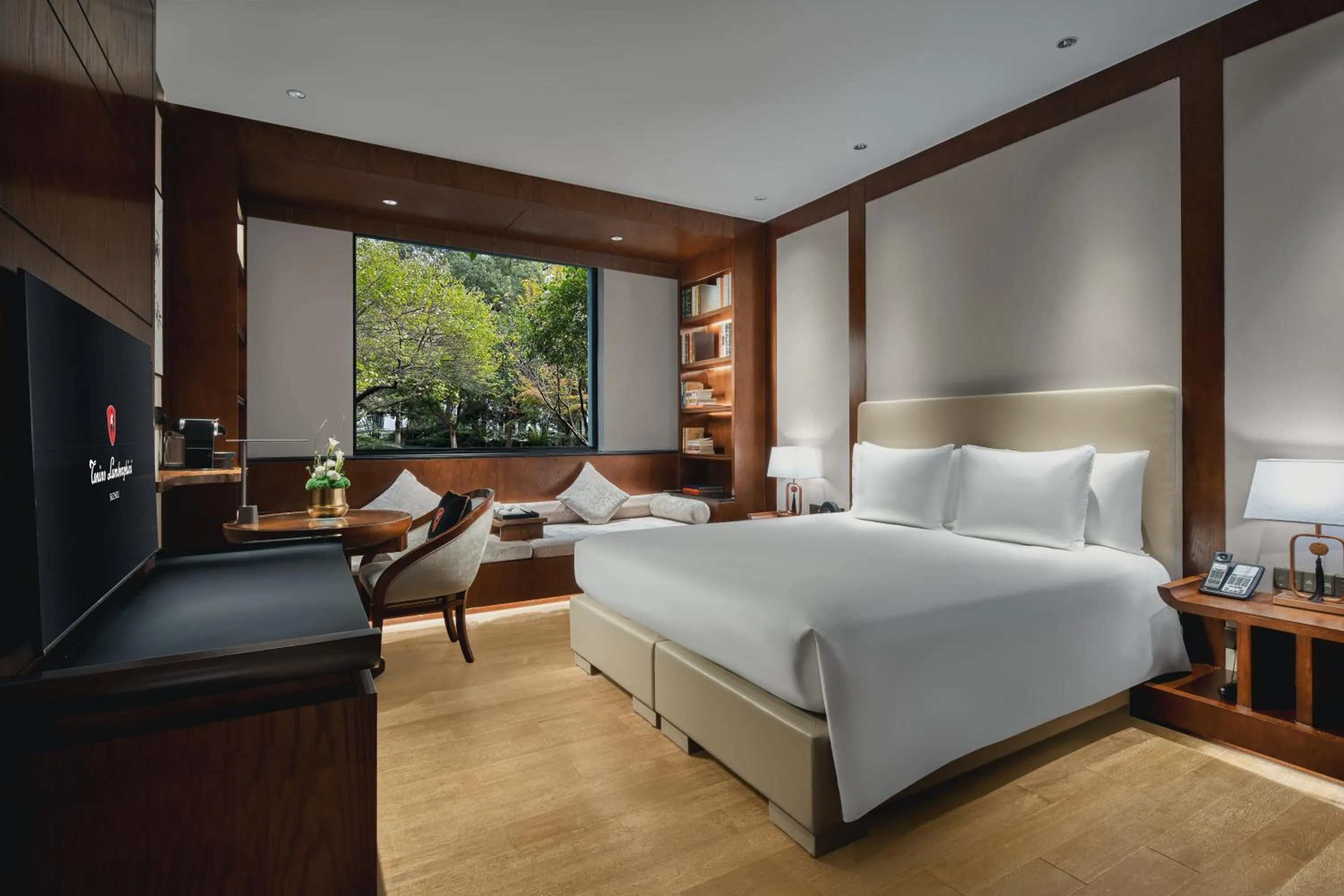 Bed in Tonino Lamborghini Hotel Suzhou