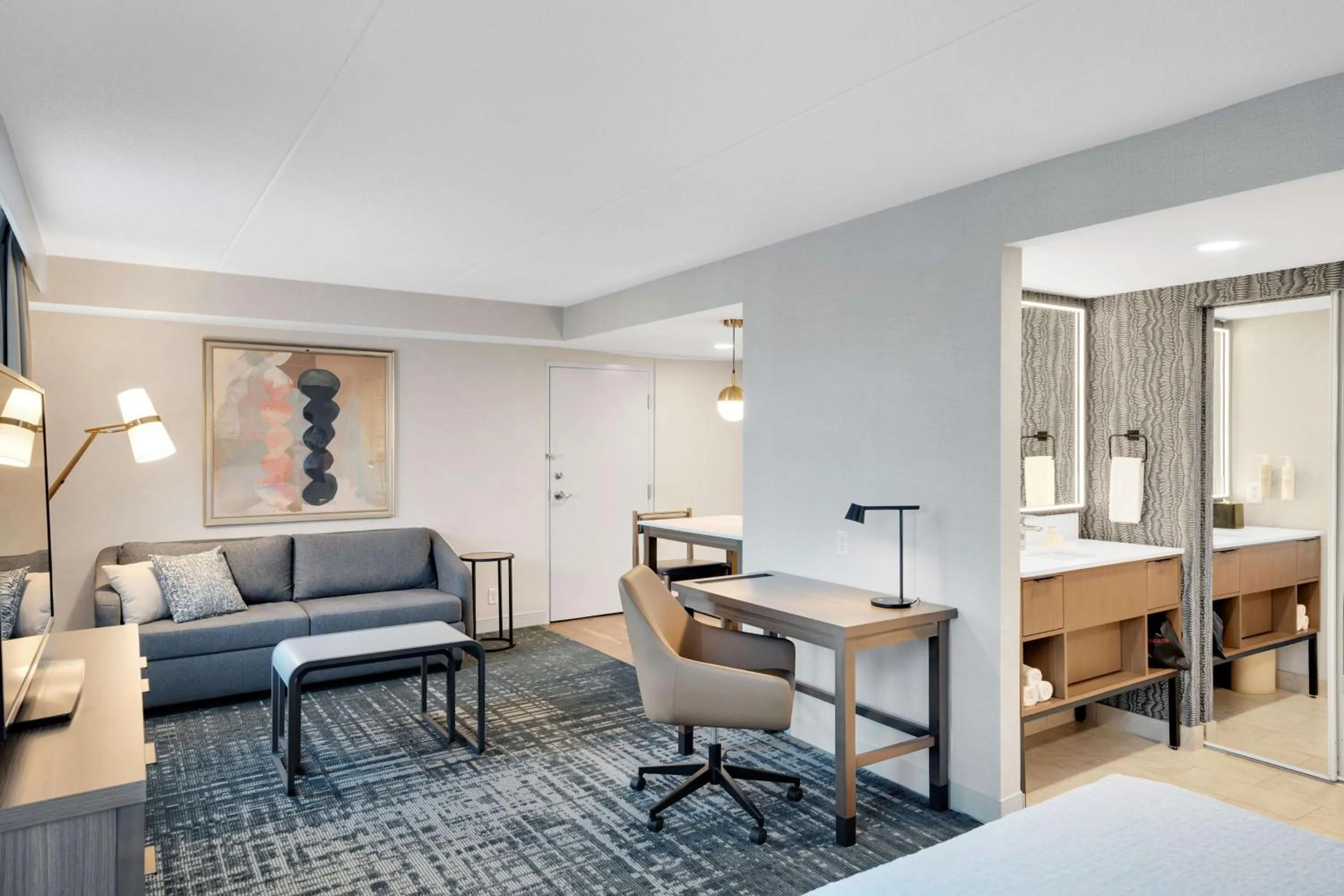 Bedroom in Homewood Suites by Hilton Toronto-Markham