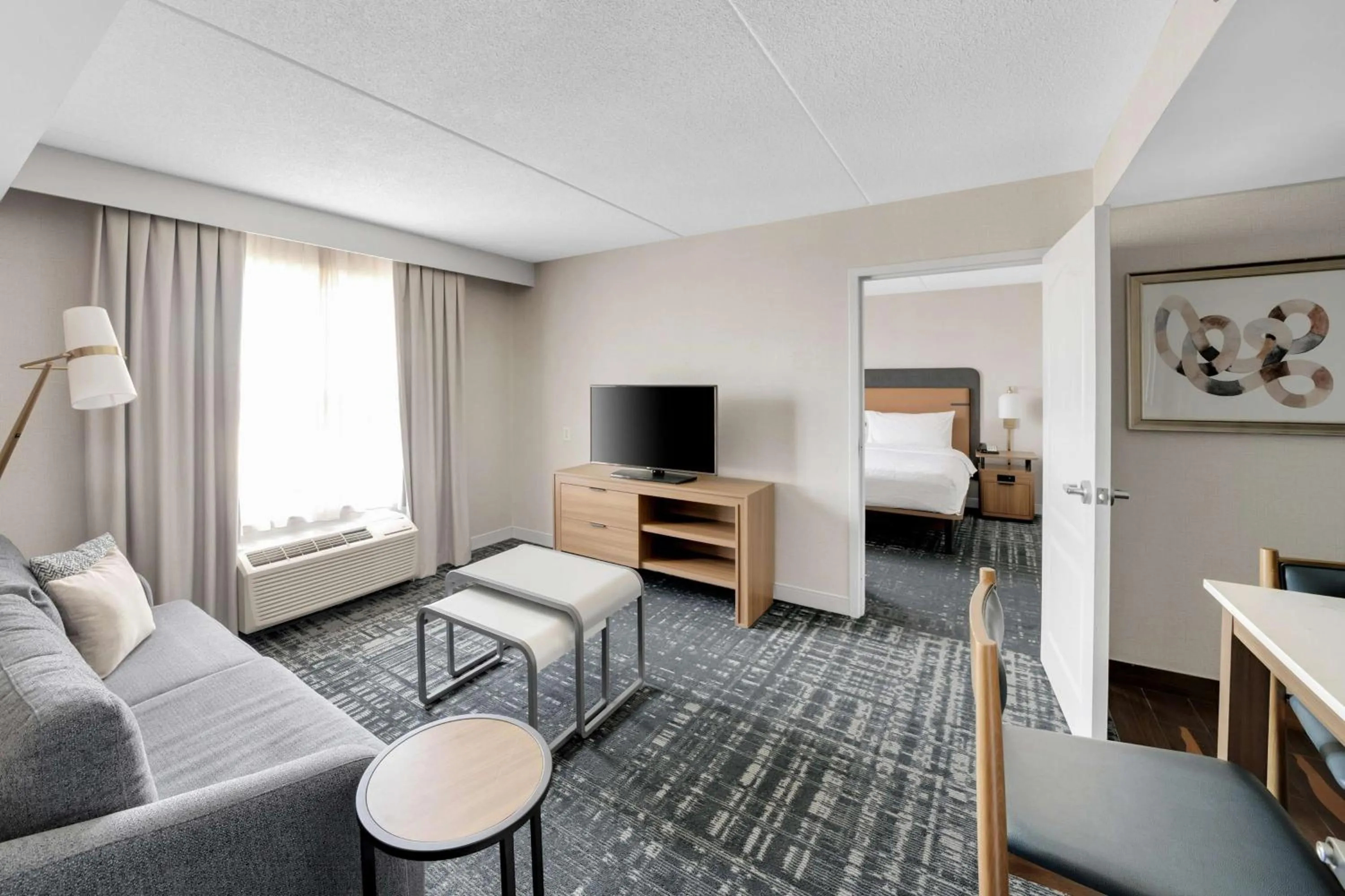 Living room, Bed in Homewood Suites by Hilton Toronto-Markham