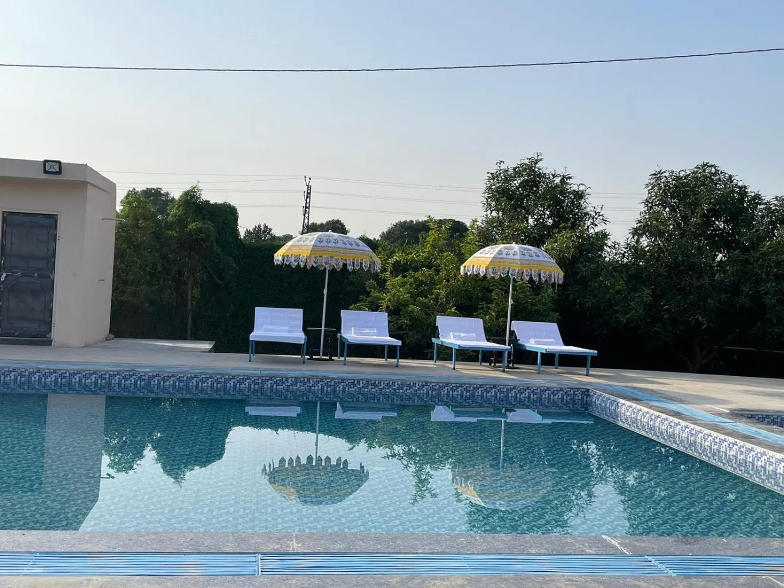 Swimming pool in Paridhi Niwas, Ranthambore- near Tiger Safari Zones 1-5