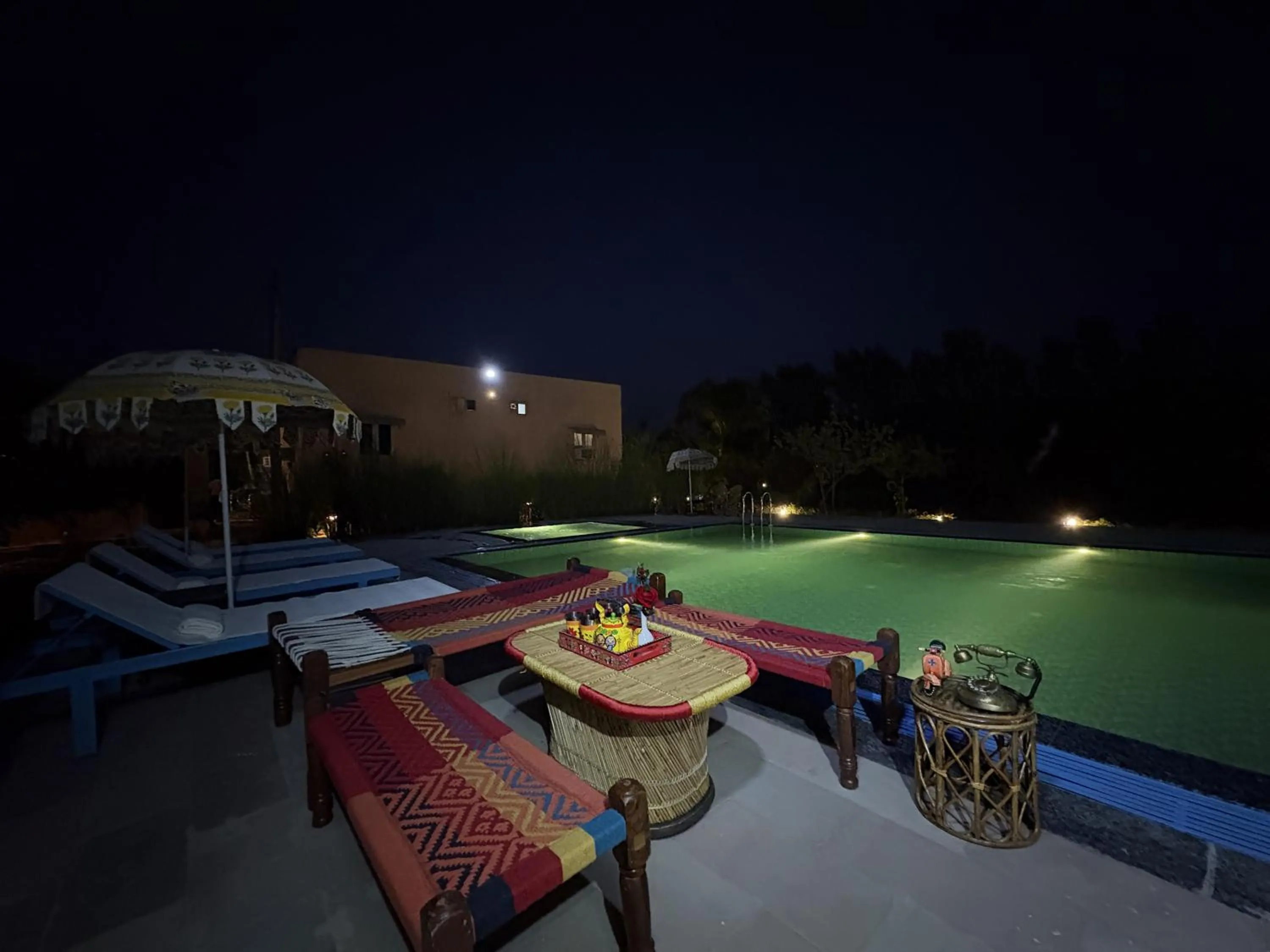 Swimming pool in Paridhi Niwas, Ranthambore- near Tiger Safari Zones 1-5
